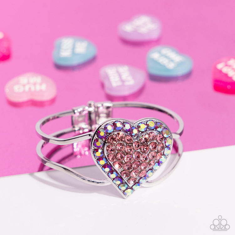 Pink Heart Valentine Necklace