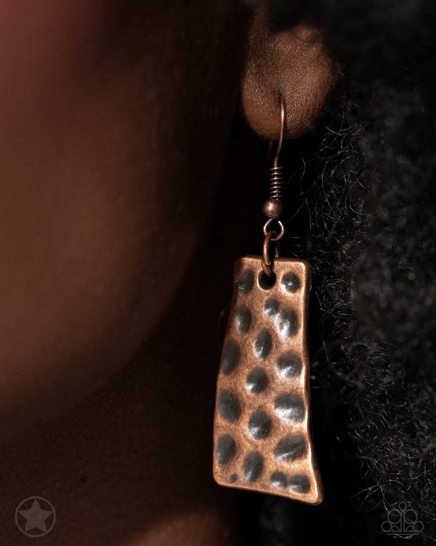 A Fan Of The Tribe Copper, Silver, Brass Blockbuster Necklace Paparazzi N0078