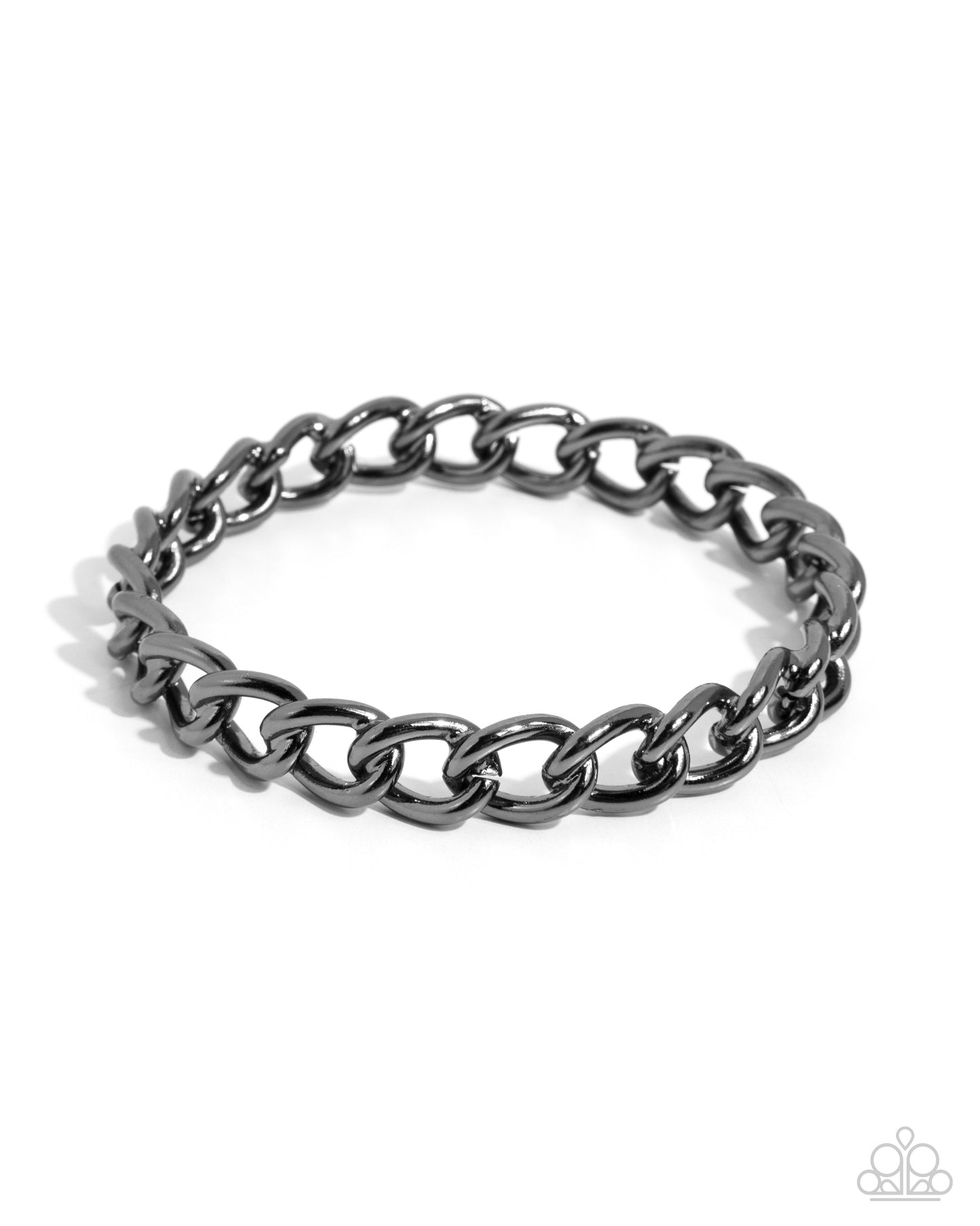 Rebel Radar - Black Gunmetal Bangle Bracelet Paparazzi B1961