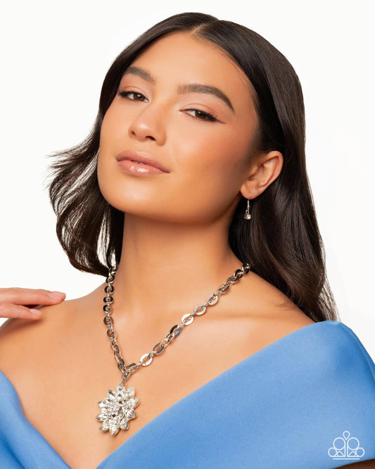 Paparazzi Glamorous Garden White Necklace Life Of The Party May 2026 Exclusive