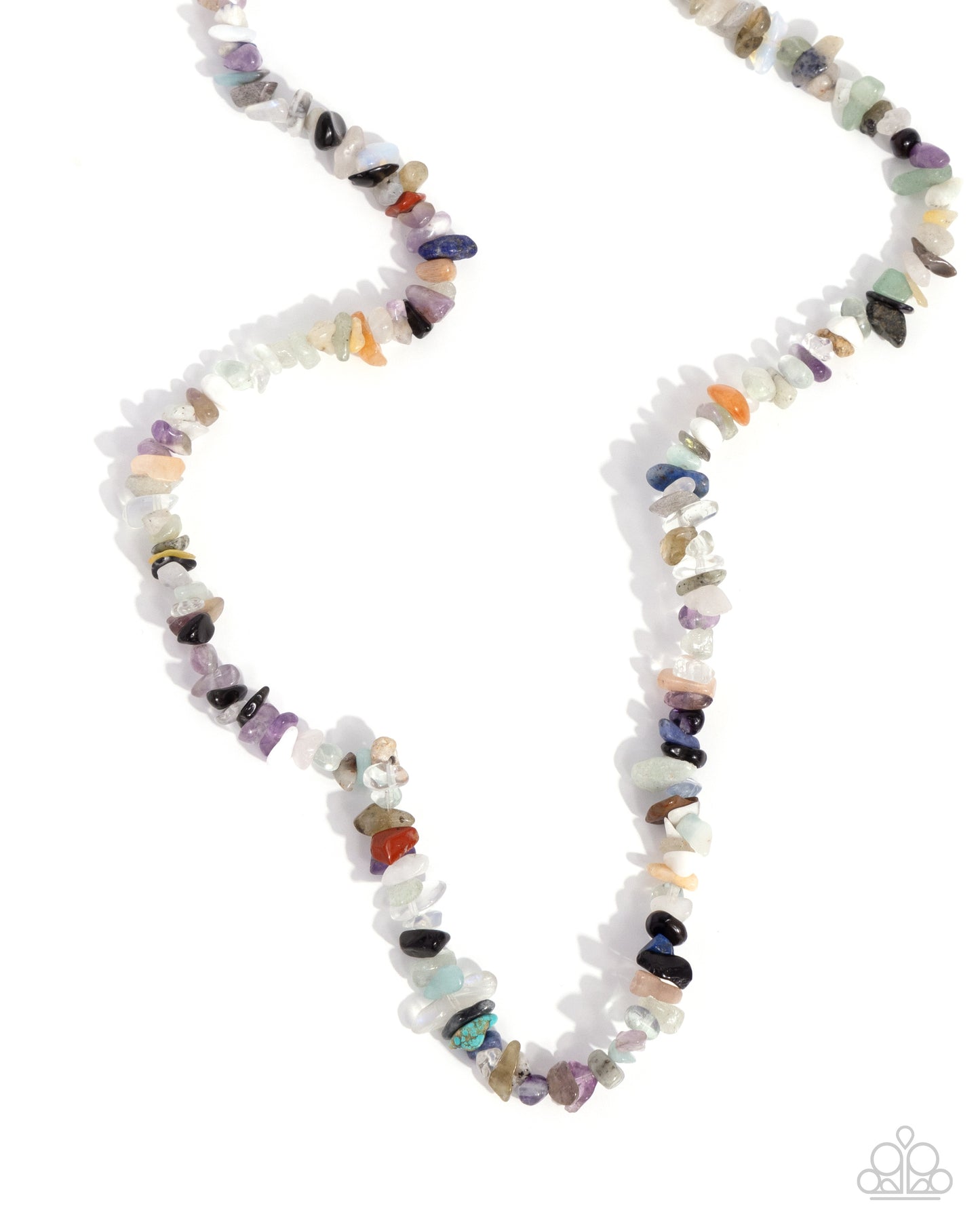 Chiseled Charm - Multicolored Natural Stone Santa Fe Style Necklace Paparazzi N3309