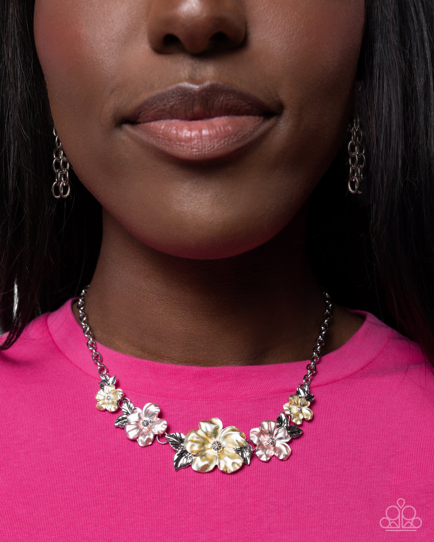 Bouquet Brilliance - Yellow Baby Desert & Lemon Drop Flower Necklace Paparazzi N2745