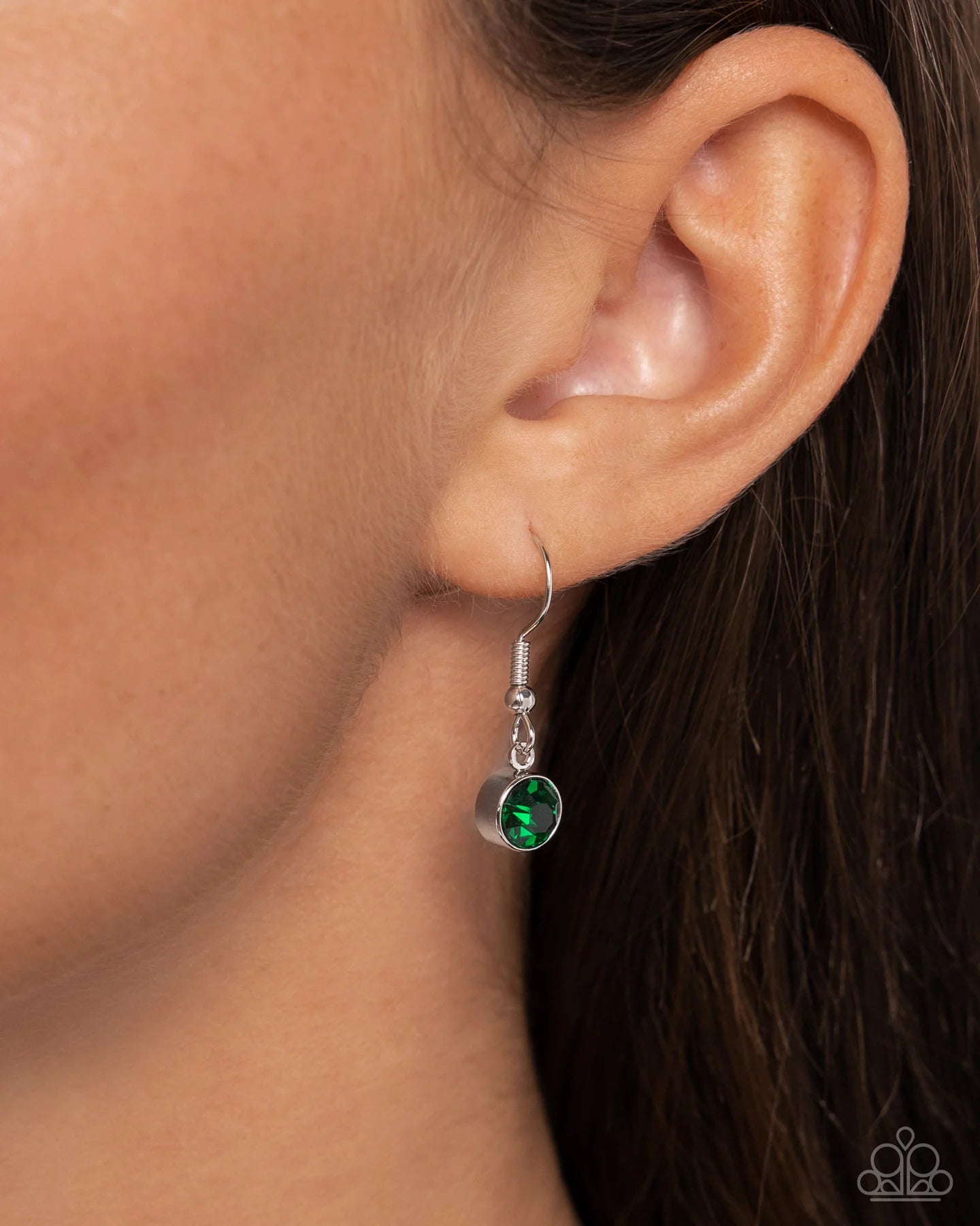 Hummingbird Headline Green Hummingbird Silver Necklace Paparazzi N2379