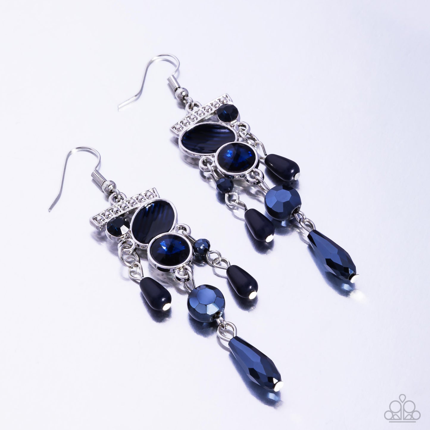 Triumphant Tassel - Blue Montana Gem Earring Paparazzi E2433