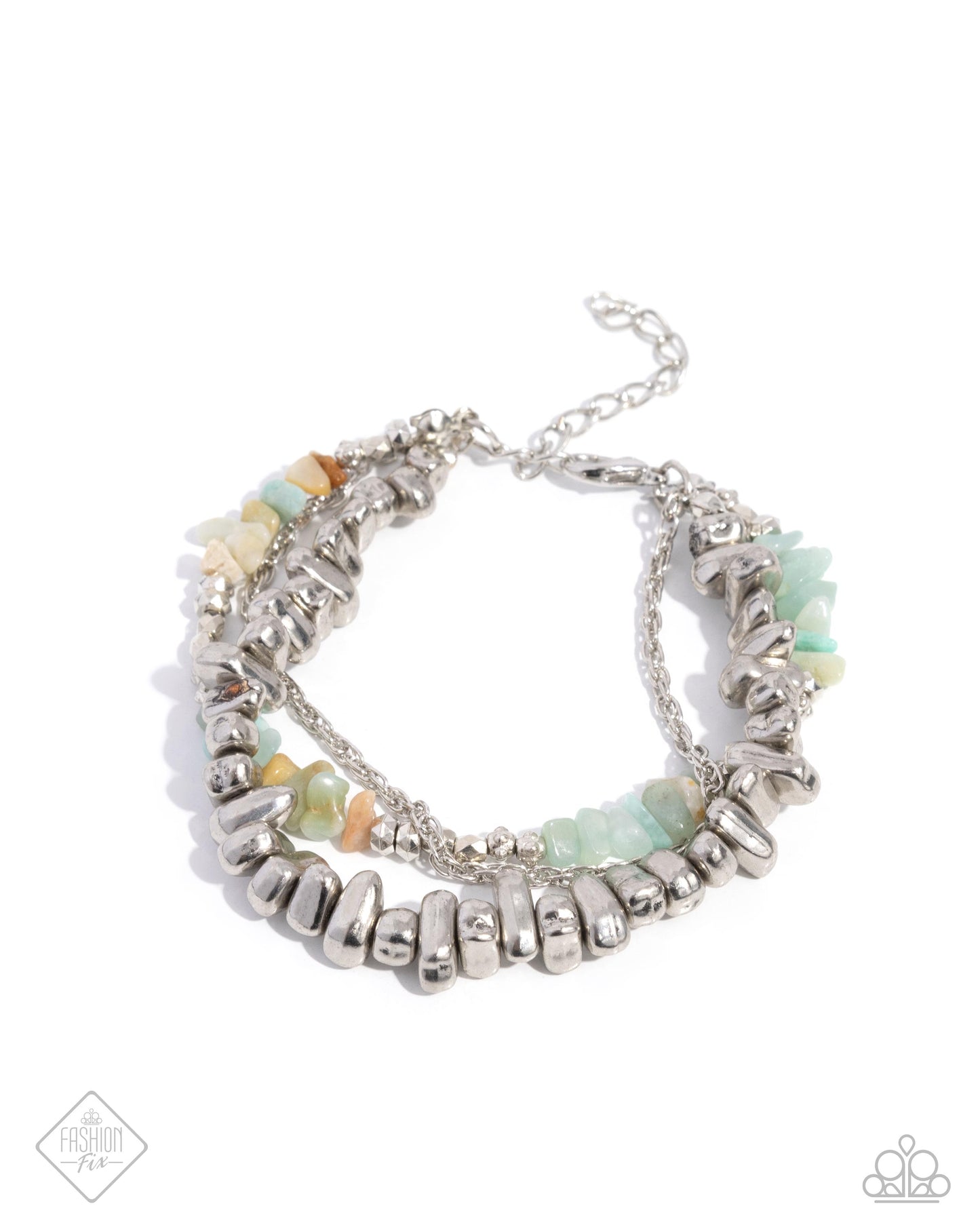 Sahara Serenade - Multicolored Chiseled Stone Santa Fe Style Fashion Fix July 2024 Paparazzi B1984