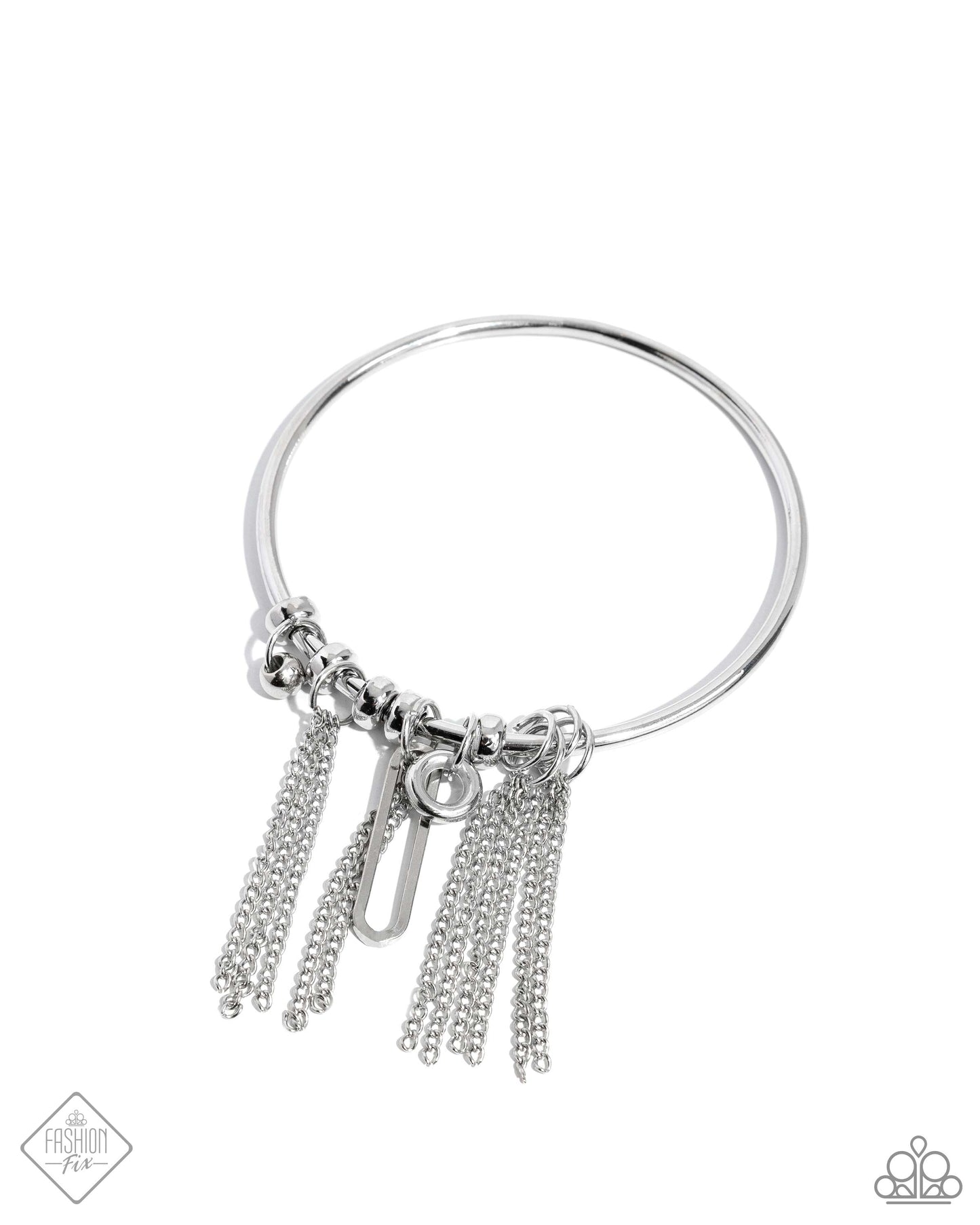 Copious Choice - Silver Bangle Bracelet Magnificent Musings Fashion Fix August 2024 Paparazzi B2408