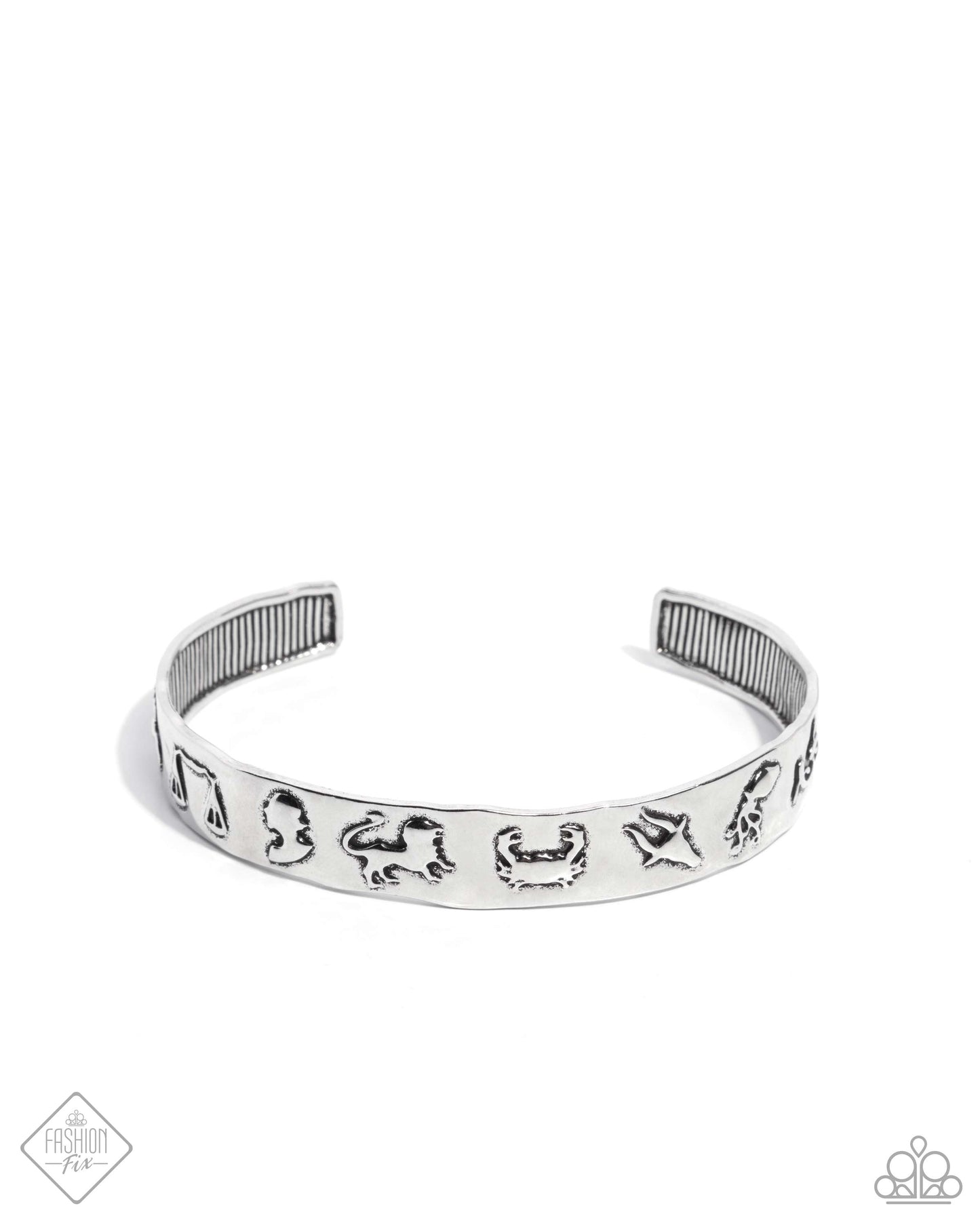 Astrology A-Lister - Silver Cuff Bracelet Sunset Sightings Fashion Fix August 2024 Paparazzi B2410