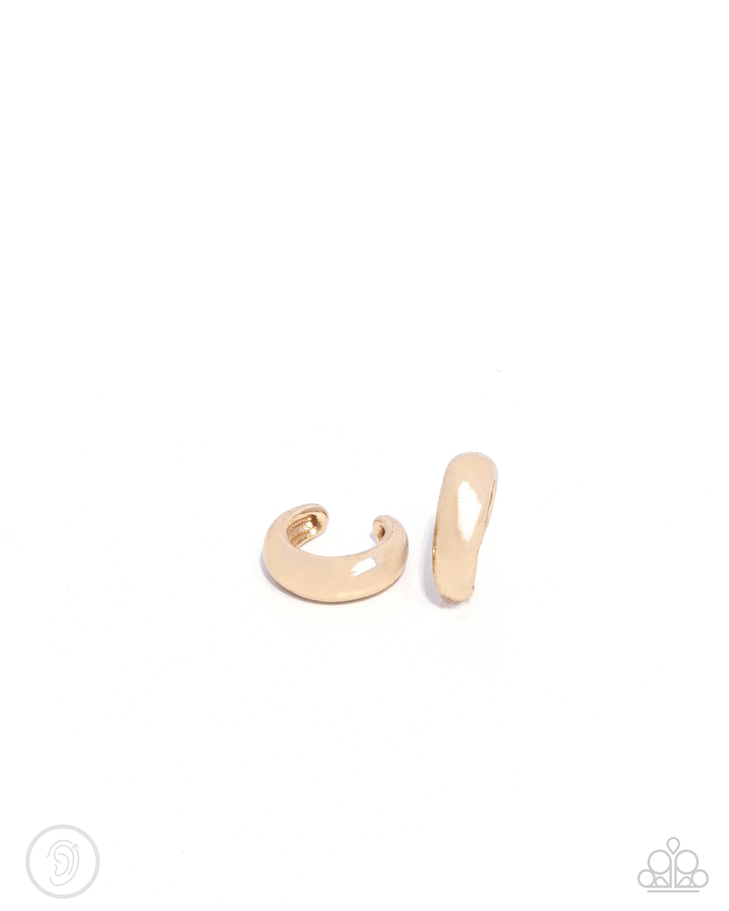 Classic Cuff - Gold Ear Cuff Earring Paparazzi E2345