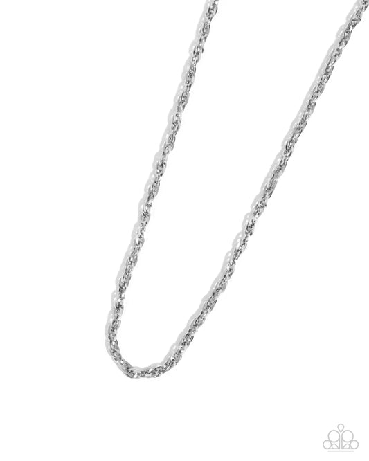Simple Showroom - Silver Stainless Urban Chain Necklace Paparazzi N3131
