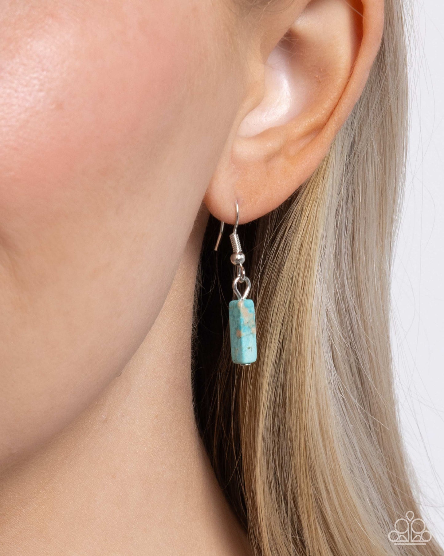 Earthy Extrovert - Blue Turquoise Stone Santa Fe Style Necklace Paparazzi N2822