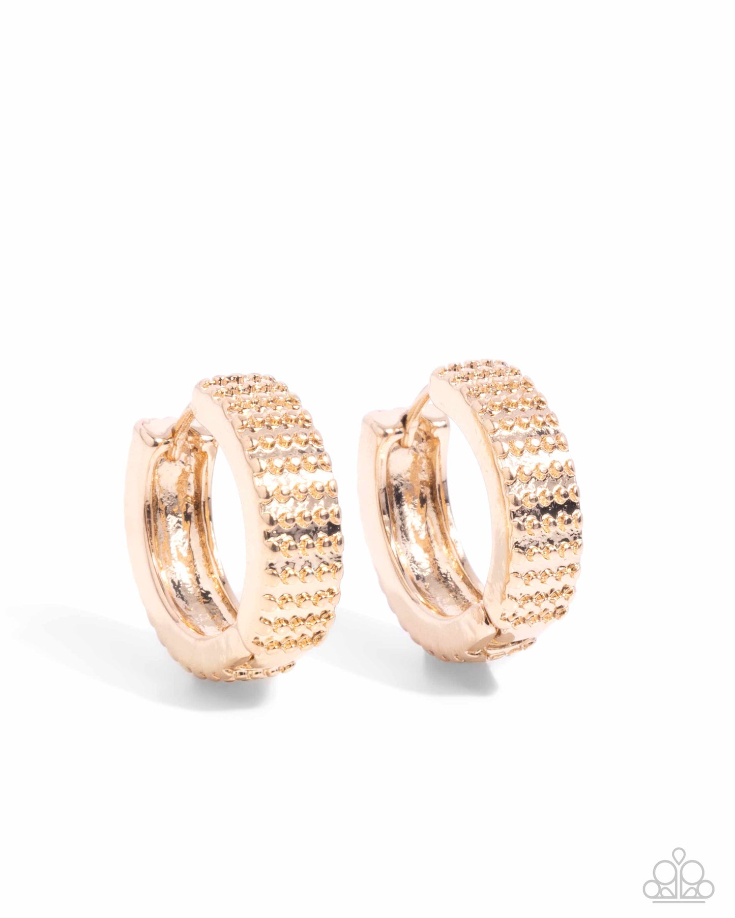 Paparazzi Join The Fun! - Gold Thick 3/4 Inch Hoop Earring