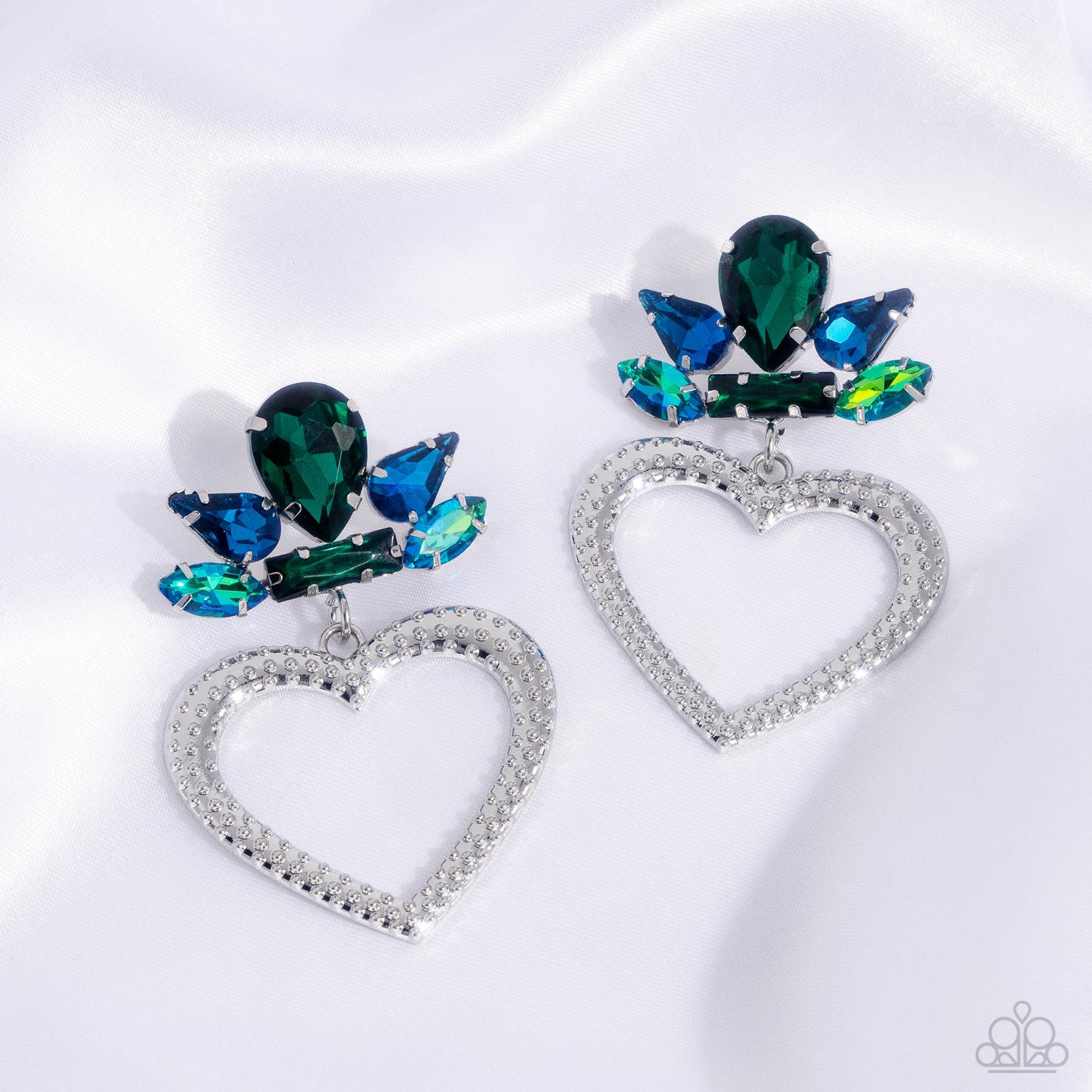 Pushing Perfection - Multi Gem Earring Life Of The Party October 2024 Paparazzi E2408