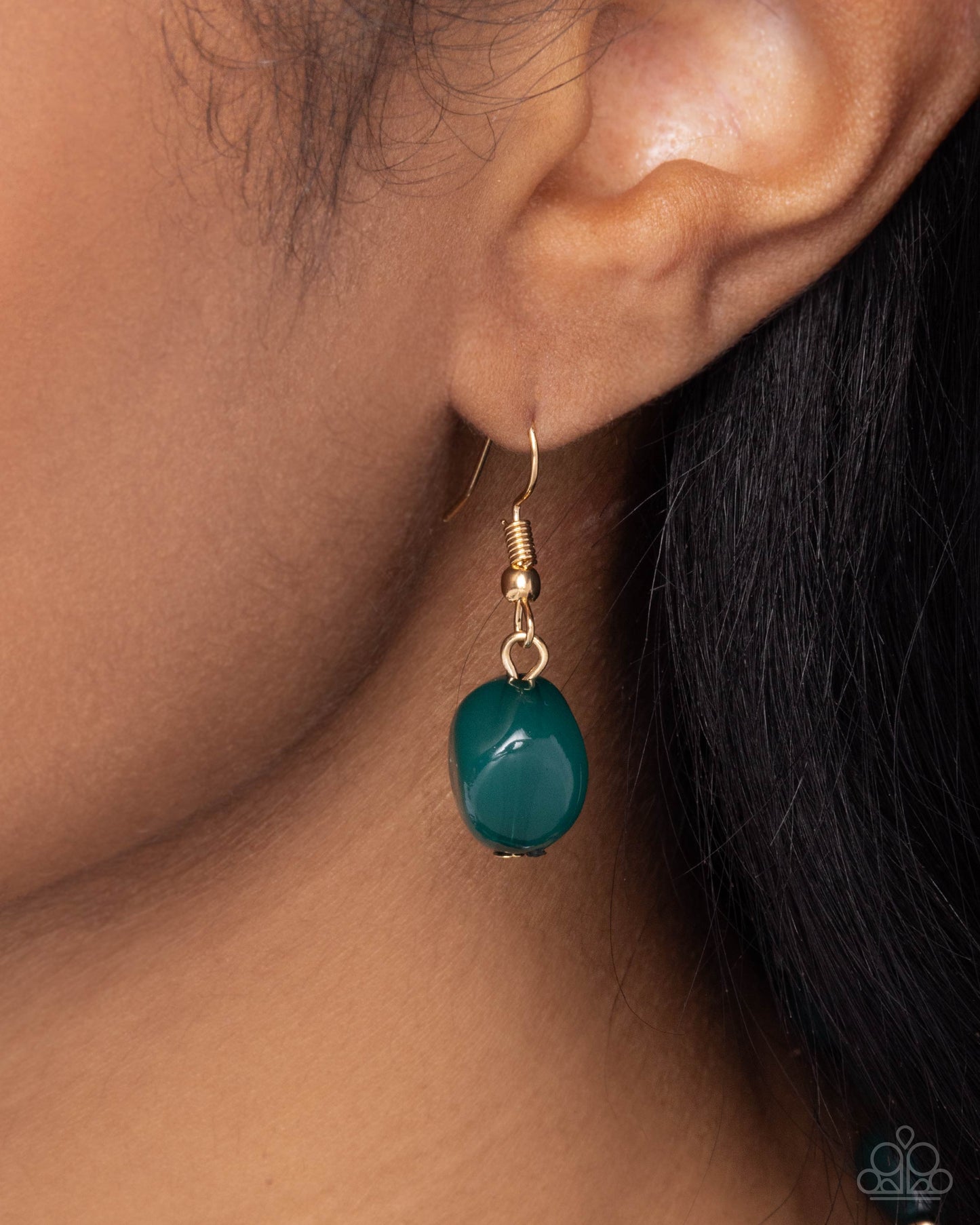 Forever Feature - Green Aventurine, Gold & White Pearl Bead Paparazzi N2733