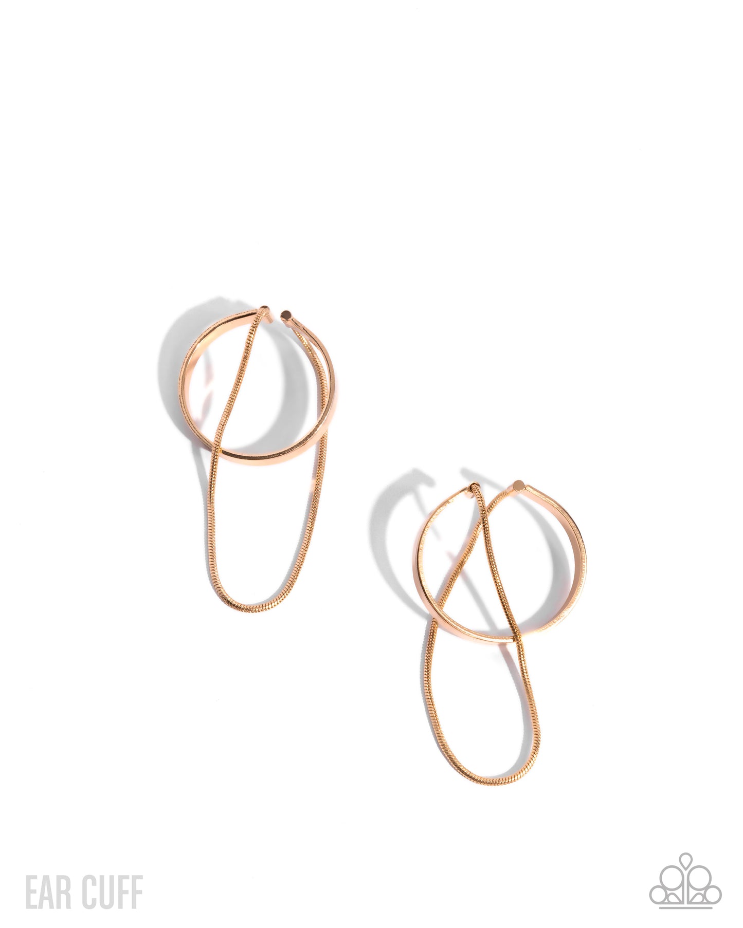 Boston Babe - Gold 1 Inch Ear Cuff Earring Paparazzi E2884