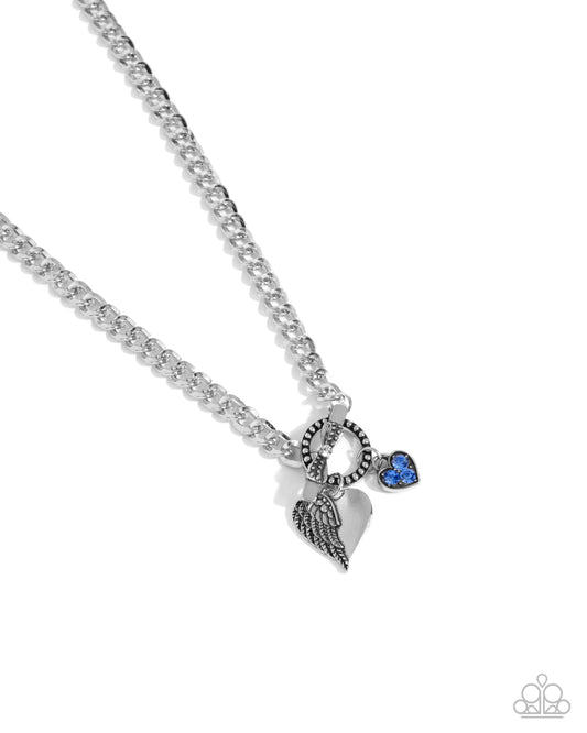 Cherub Class - Complete Look - Cherub Chic - Blue Necklace, Cherub Canvas - Blue Bracelet Set Paparazzi N3525