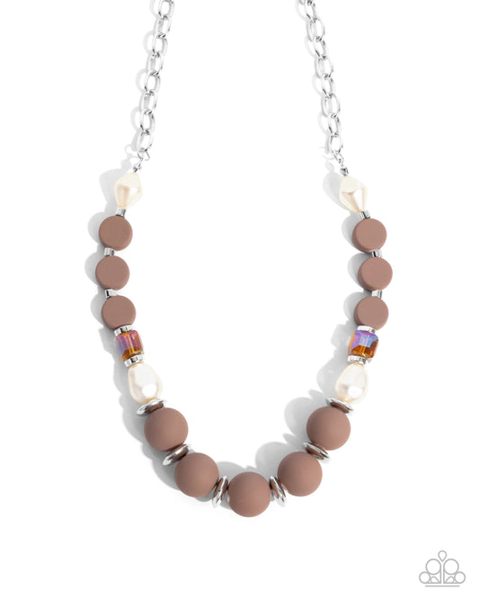 Complete Look Necklace: And Just Like That - Brown Bracelet: Like-Minded Paparazzi N3560