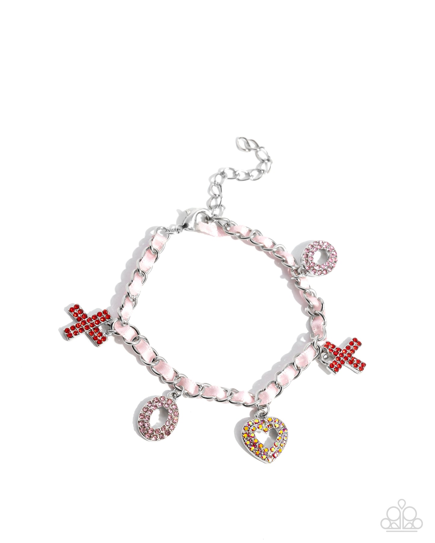 Complete Look - Courting Change Multi Bracelet & XOXO Stream Multi Earring Valentine's Inspired Paparazzi