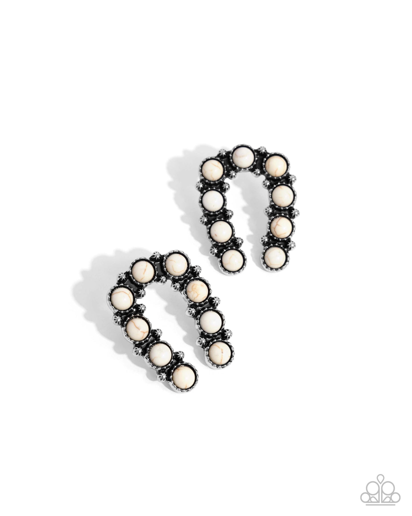 Complete Look Earring: "Wild West Wonder - White Stone" & Ring: "Wild West Whisper - White" Santa Fe Style