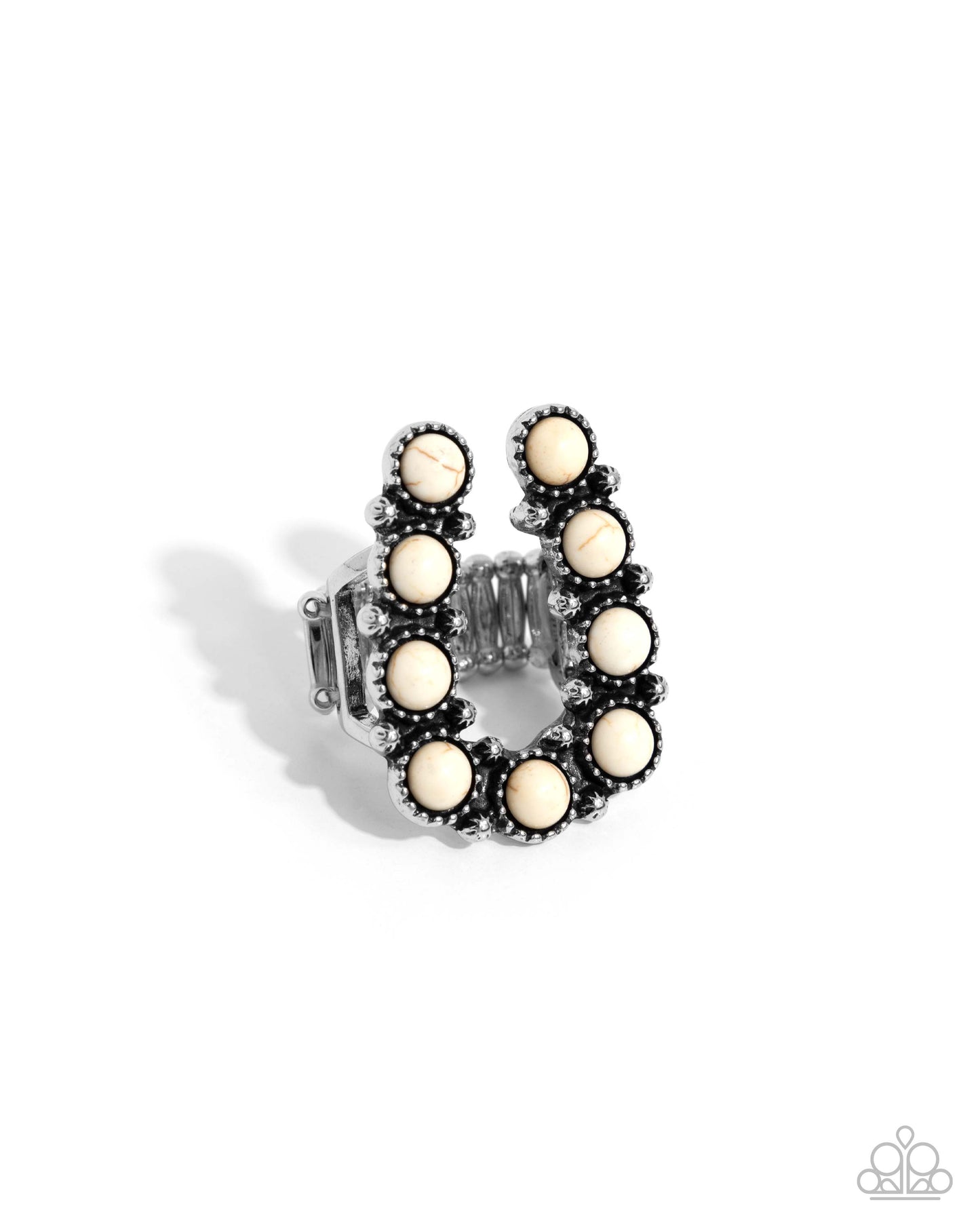 Complete Look Earring: "Wild West Wonder - White Stone" & Ring: "Wild West Whisper - White" Santa Fe Style