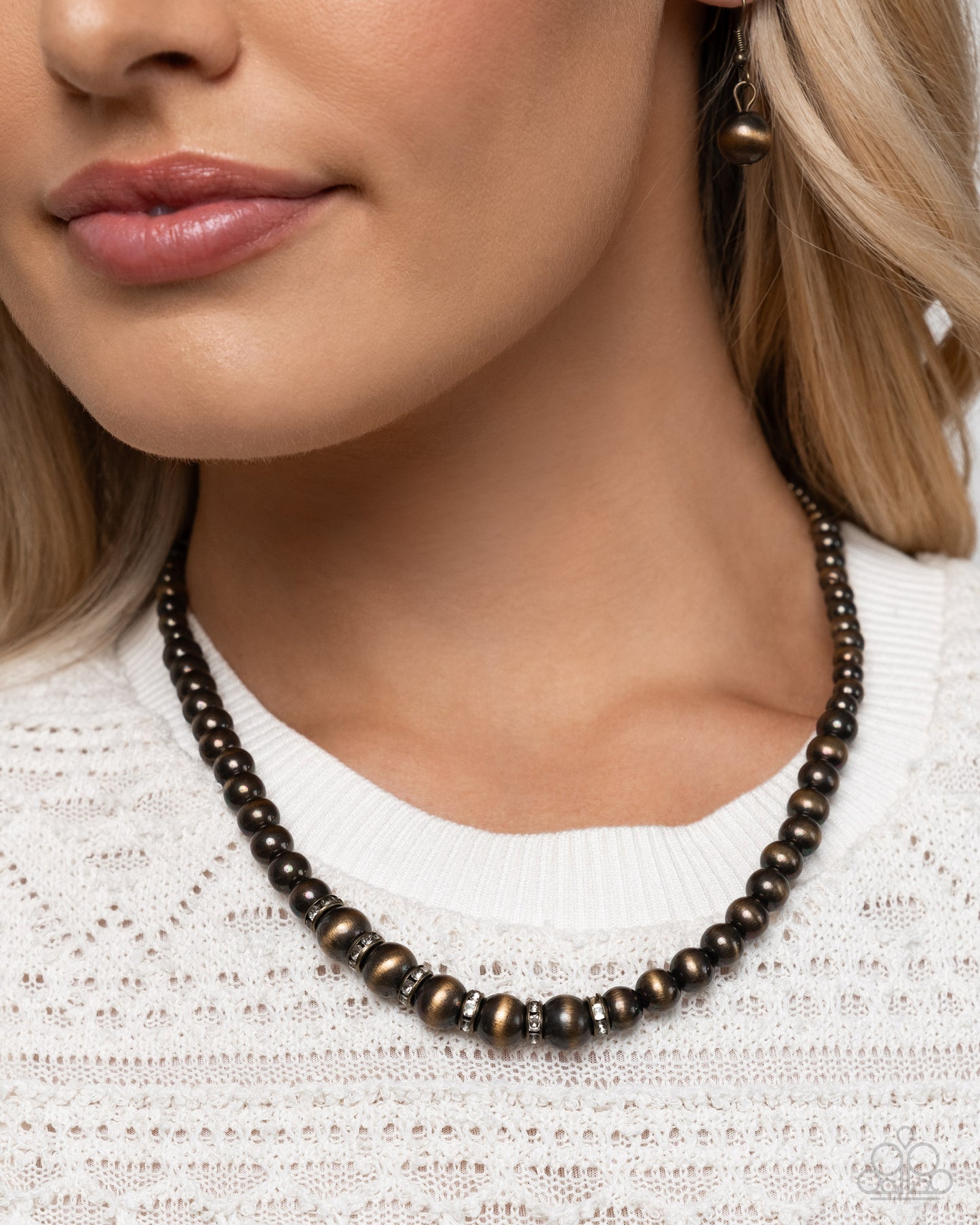 Complete Look Harmonious Hearth - Brass Necklace, Harmonious Hallmark - Brass Bracelet Paparazzi N3588