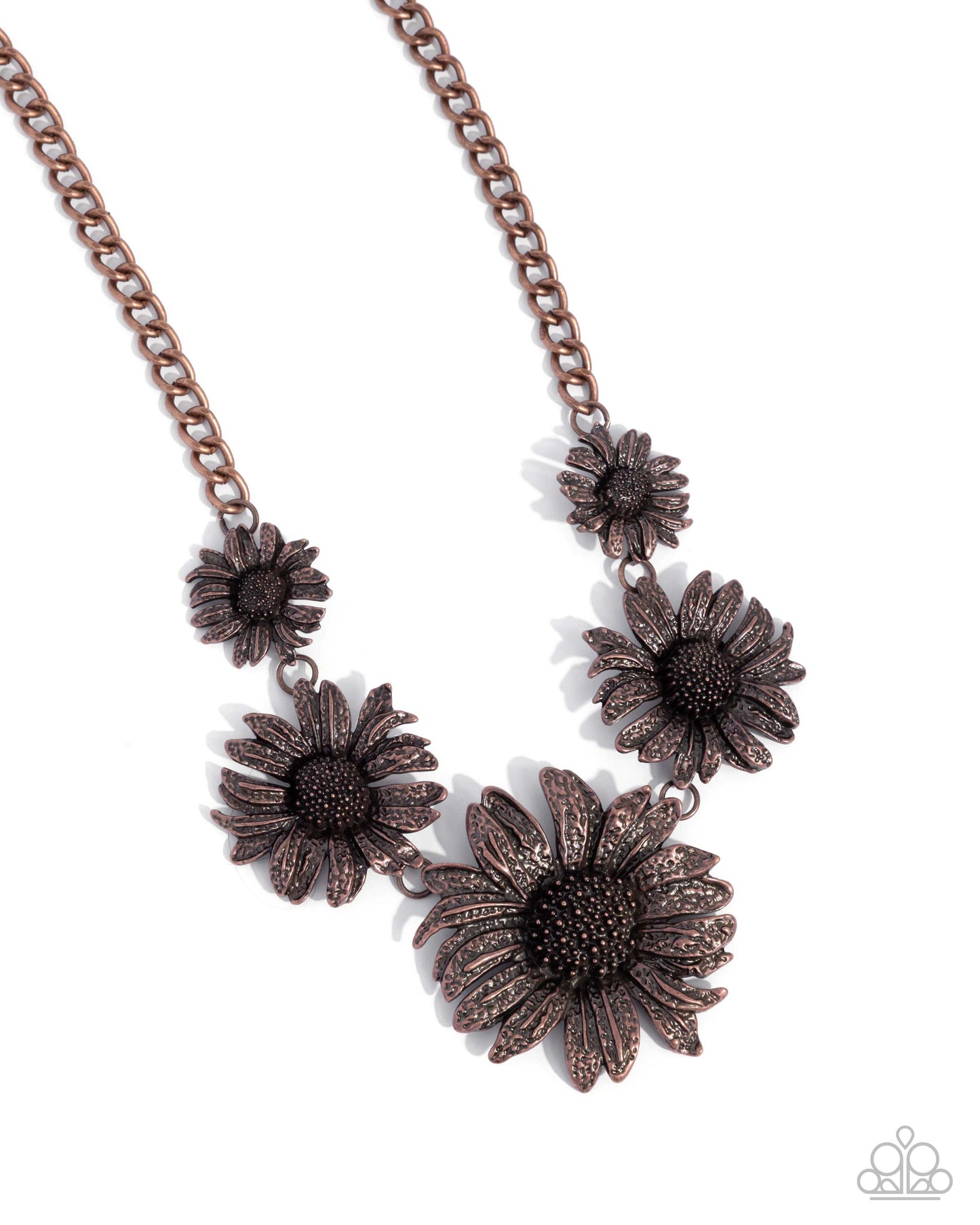Sunflower Spring - Copper Sunflower Necklace Paparazzi N3298