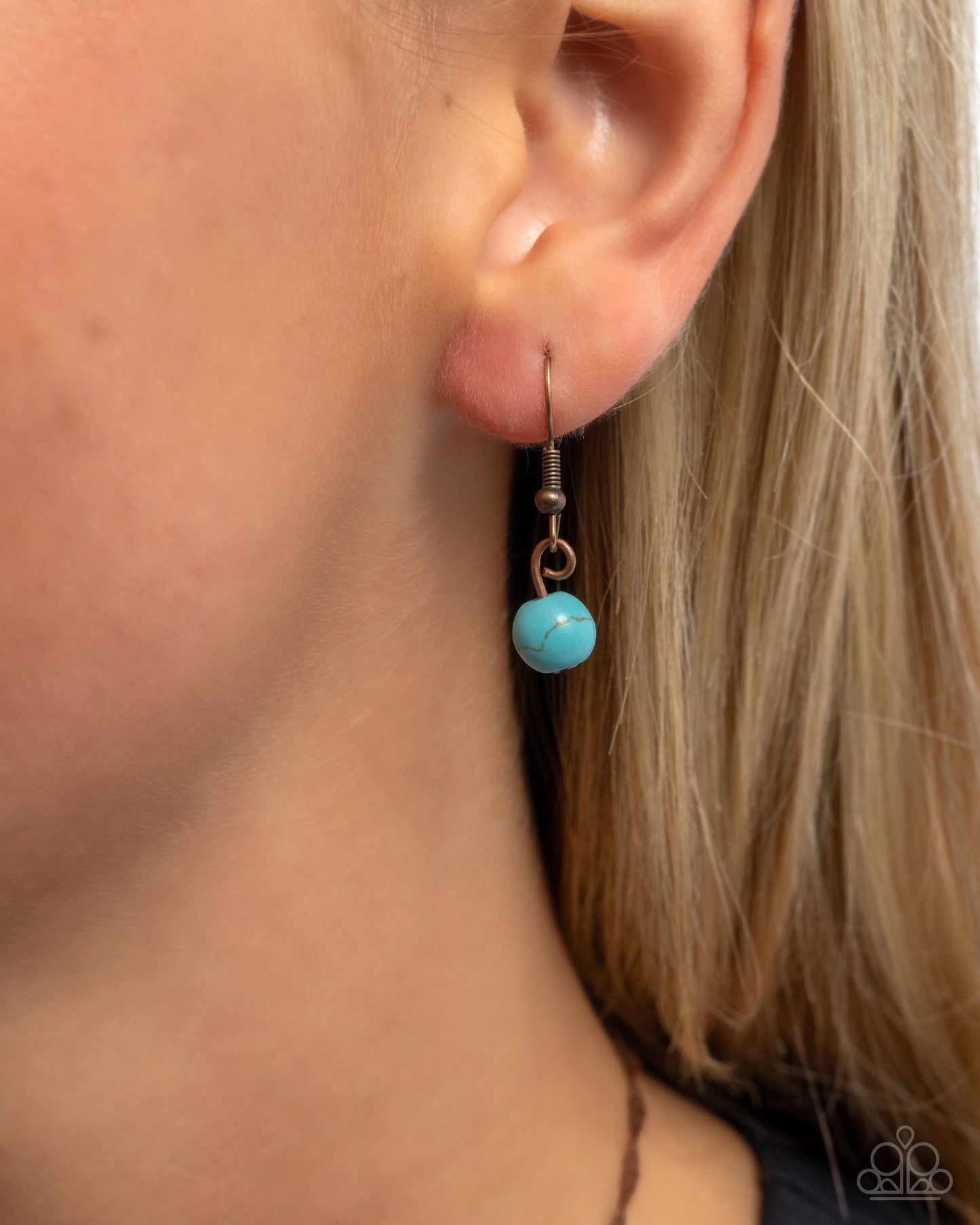 Giddy Up Glam - Copper "GIDDY UP" Turquoise Stone Star Santa Fe Style Necklace Paparazzi