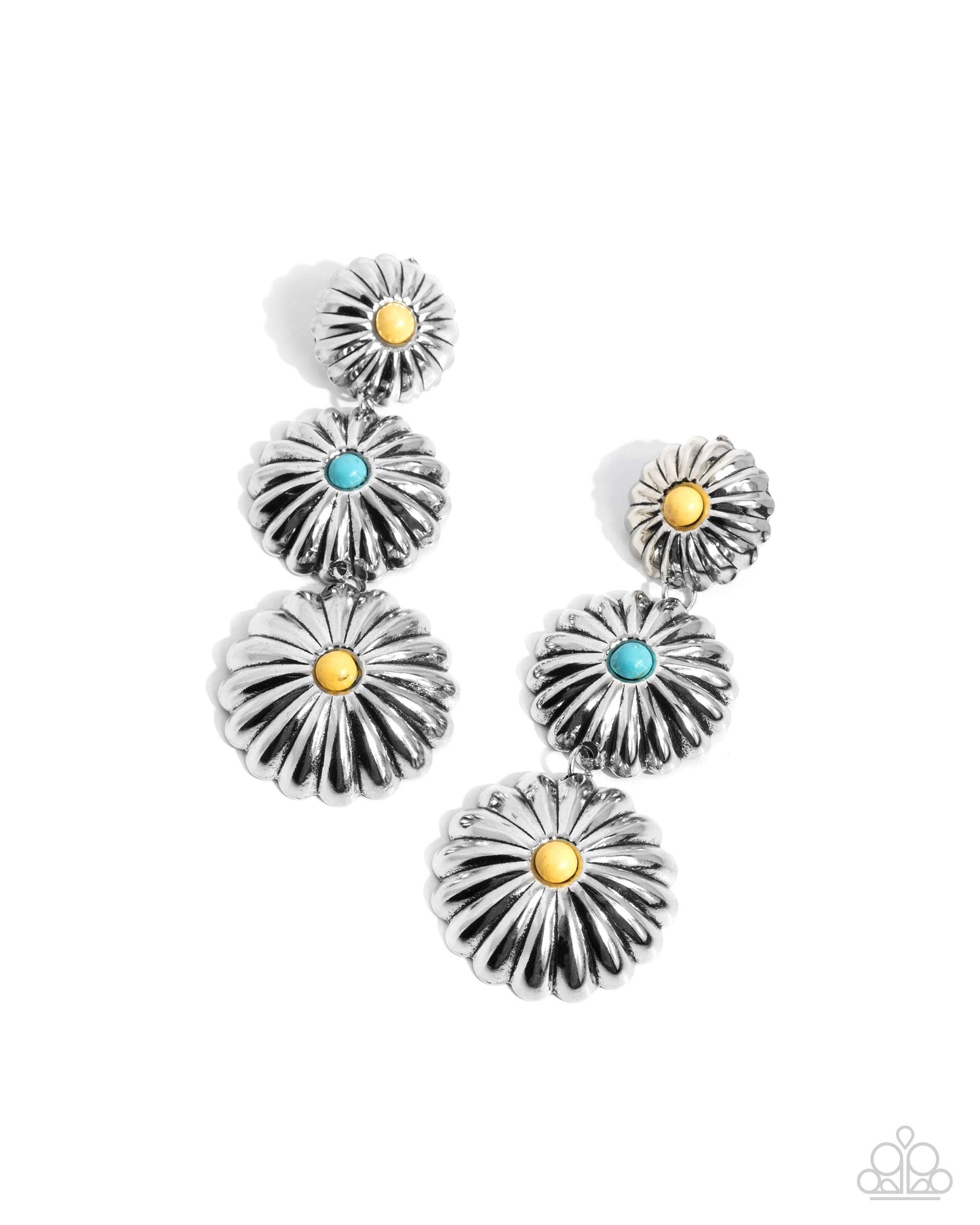 Complete Look Palm Tree Promenade Necklace & Palm Tree Promise Earring Set Santa Fe Style Paparazzi N3596