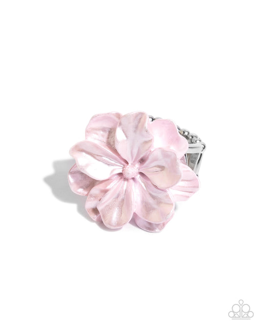 Paparazzi Floral Flex - Pink - Baby Pink Flower Ring R1288
