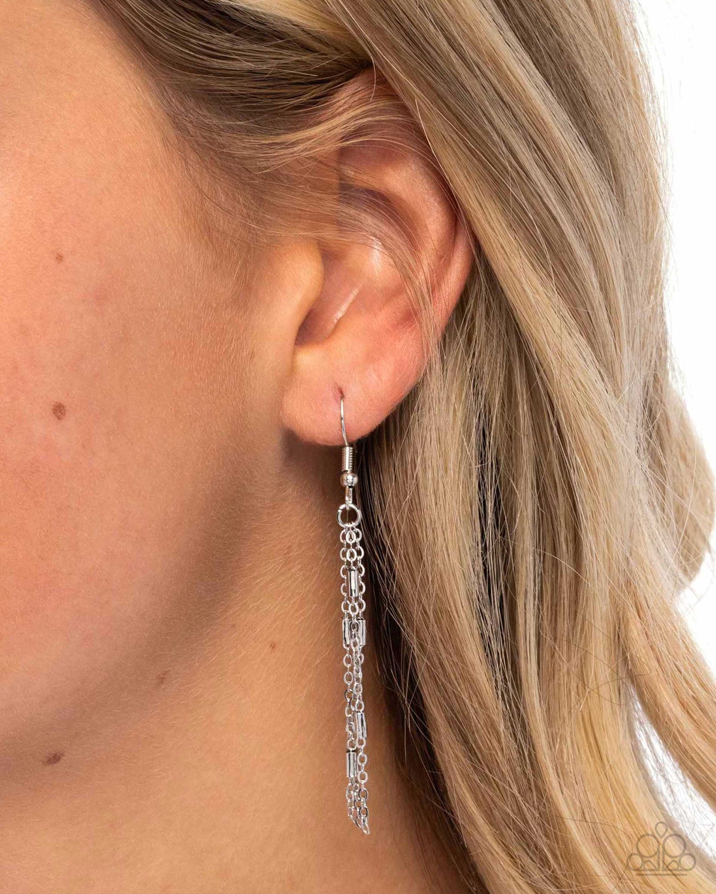 STACK In Business - Black Cat's Eye, Green & Black Marbled Stone Necklace Paparazzi N1620