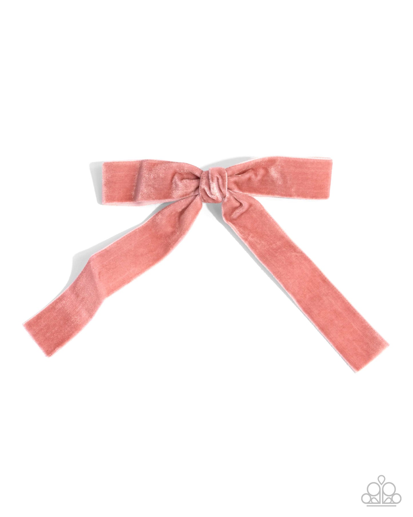 Sophisticated Strategy - Pink Velvet Feel Elongated Bow Hair Clip Paparazzi