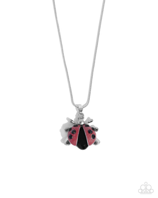 Ladybug Legend - Red Ladybug Necklace Paparazzi N3130