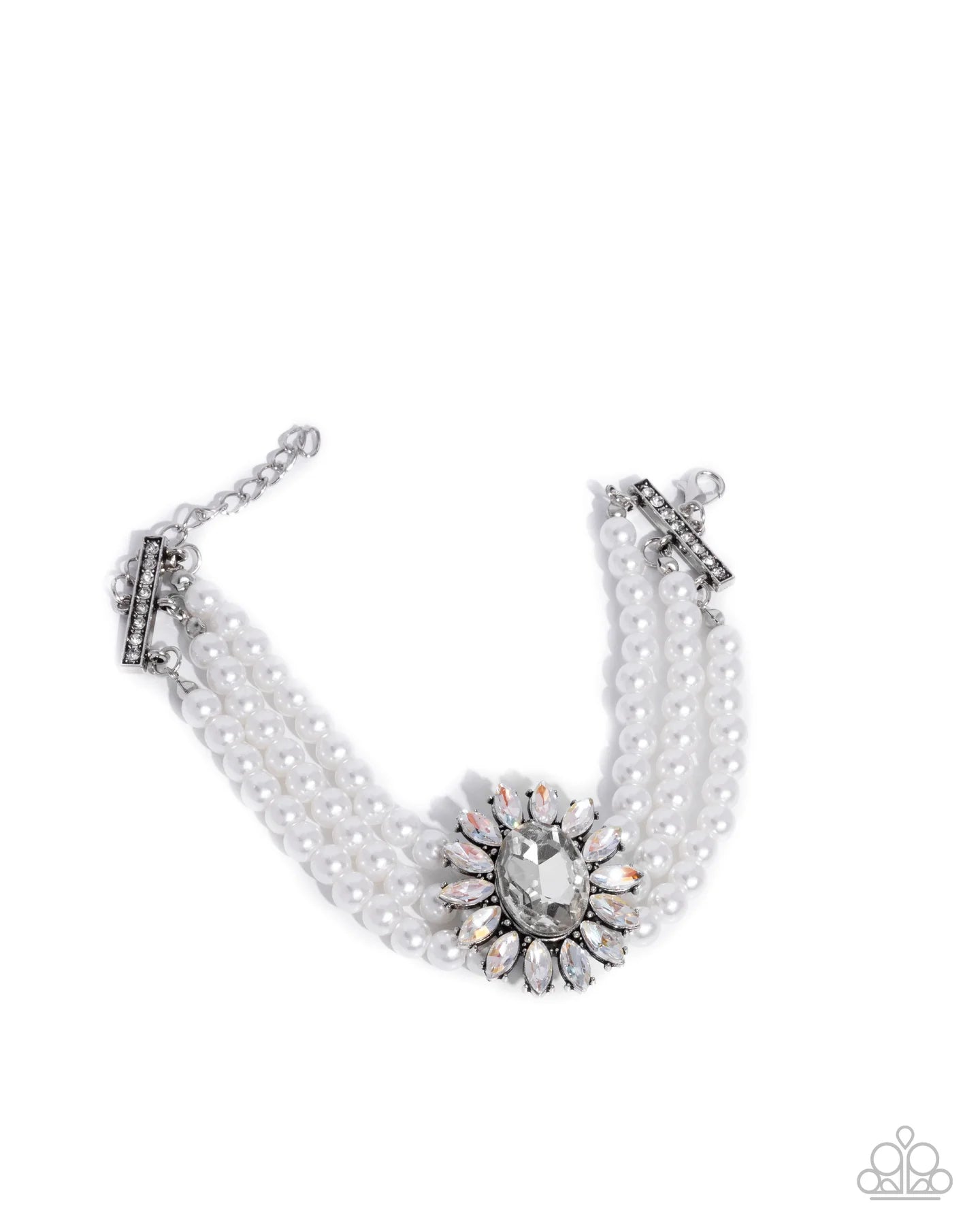 Paparazzi Conscious Chic - Complete Look - White Pearl Necklace & Bracelet 2-Piece Set N4075
