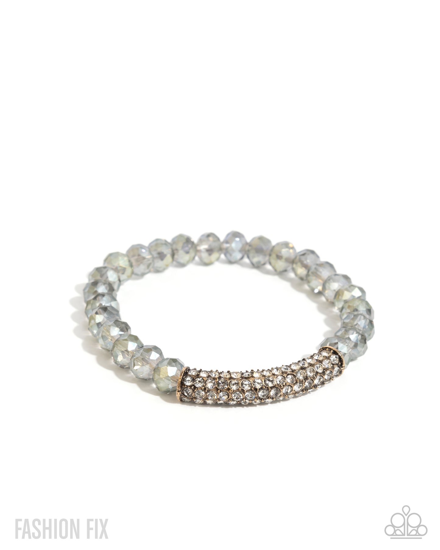 Pivotal Pageant - Multi Smoky UV Shmmery Bead Stretch Bracelet May 2025 Sunset Sightings Fashion Fix Paparazzi B2320