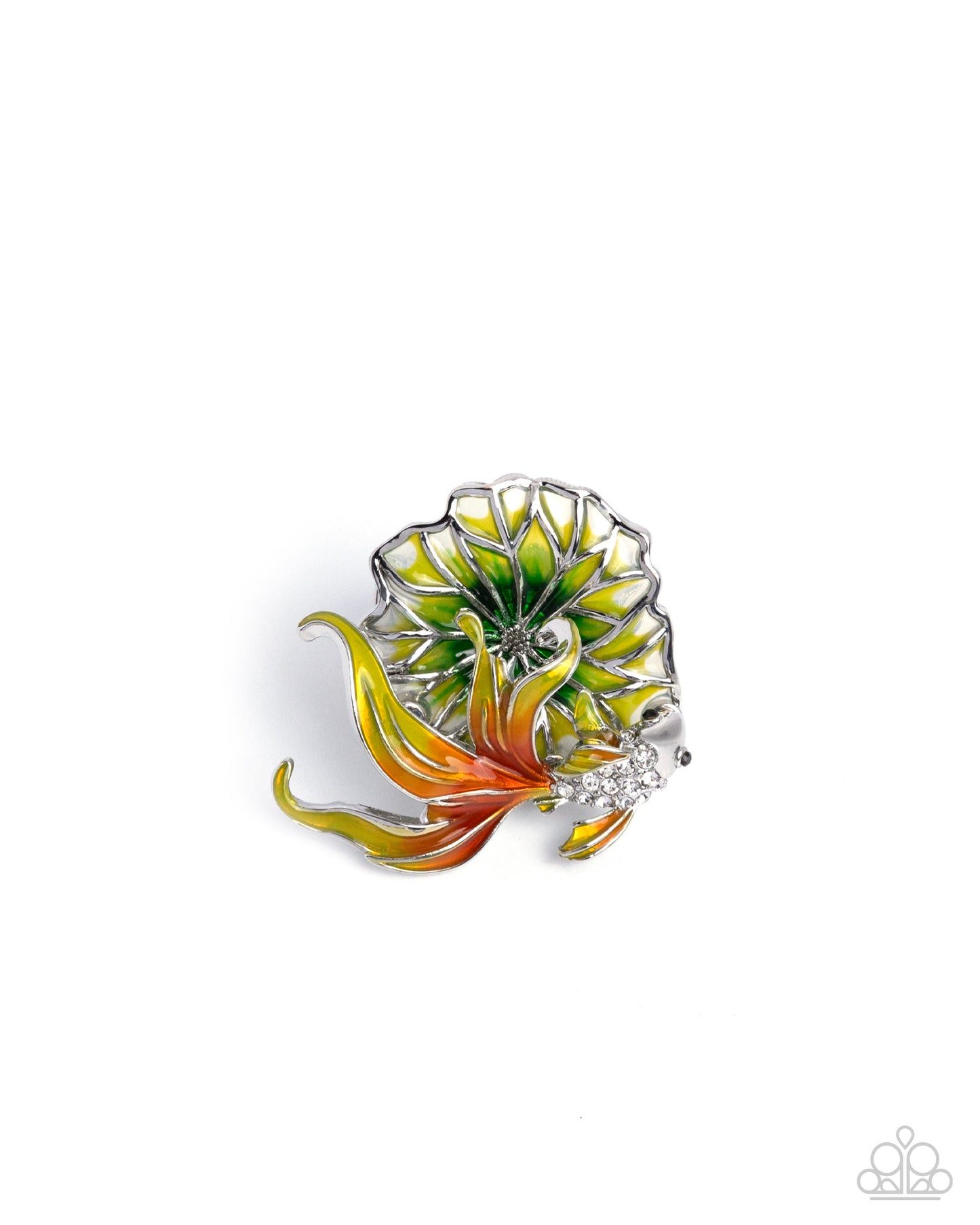 Freshwater Flair - Multi Orange, Yellow Fish Ring Paparazzi Empower Me Pink 2025