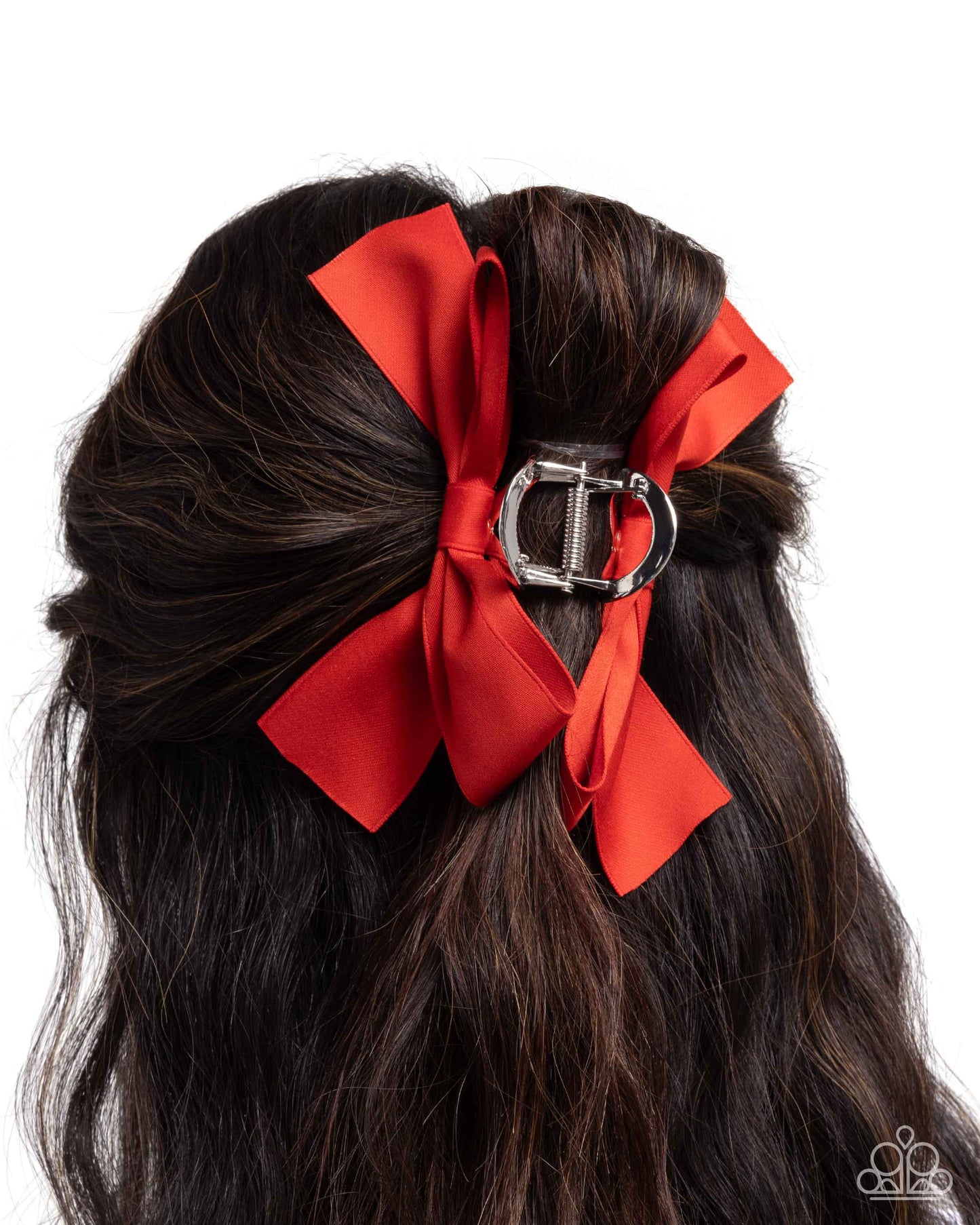 Coquette Class - Red Bow Hair Claw Paparazzi H0196