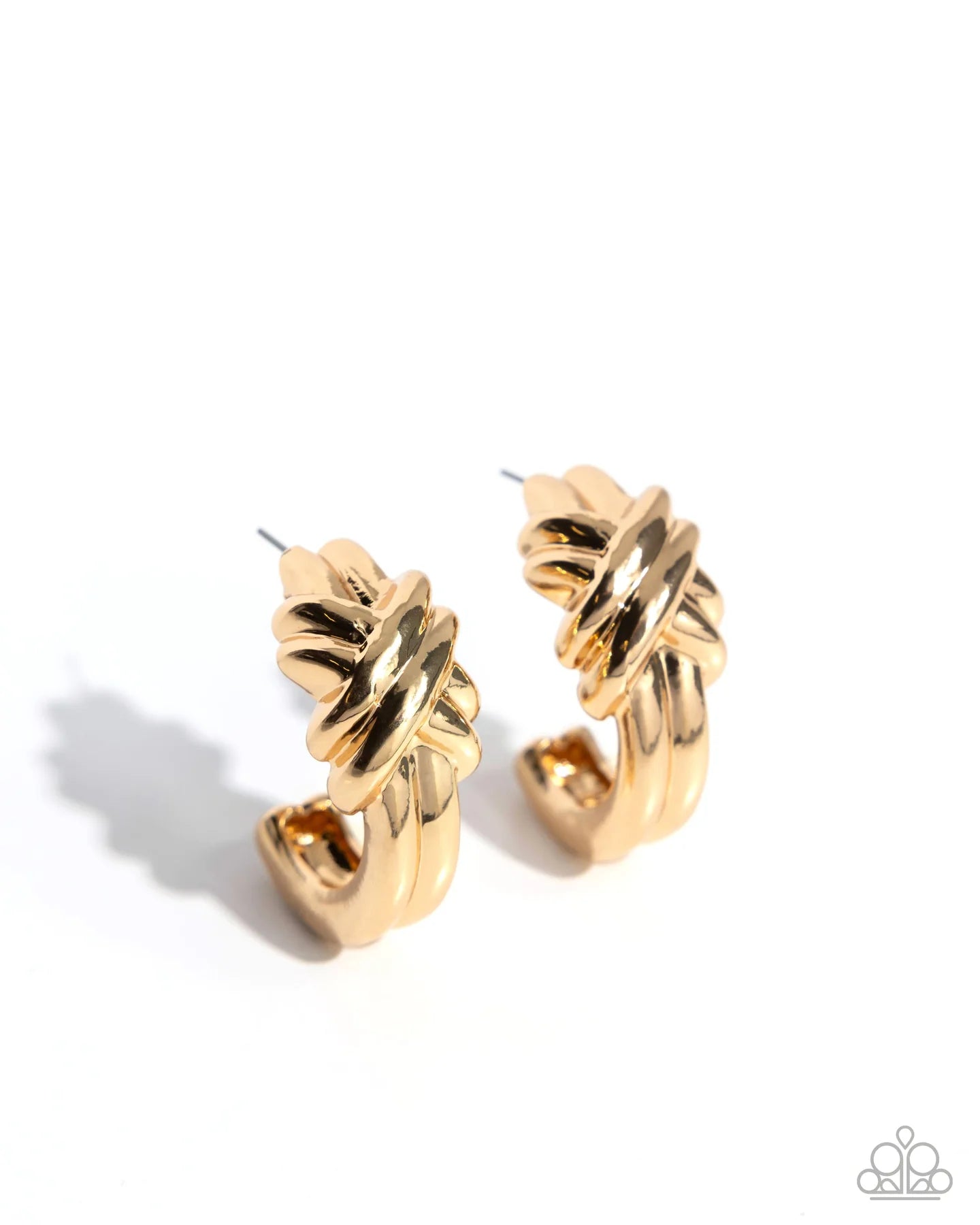 Honor Bound - Gold Hoop Earrings Life Of The Party July 2025 Paparazzi E2994