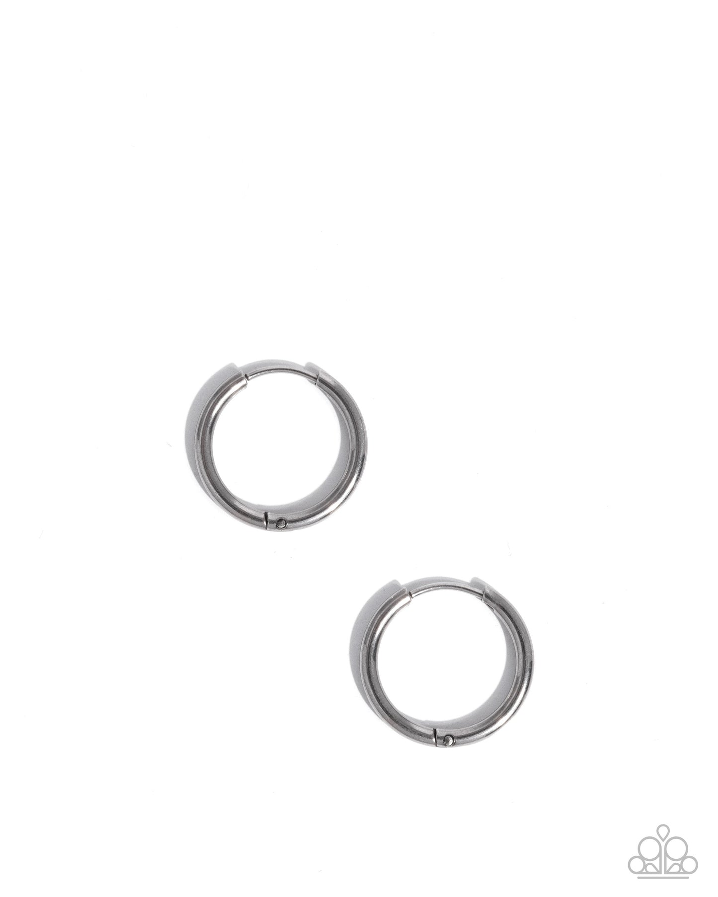 Paparazzi Sinuously Stainless - Silver 3/4 Inch Stainless Steel Hoop Earring
