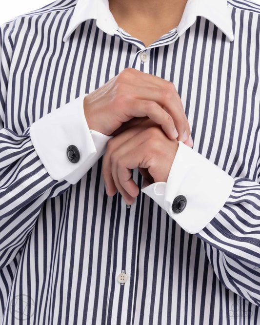 Cruising Confidence - Black Rhinestone, Gem & Painted Cuff Link Paparazzi CL009