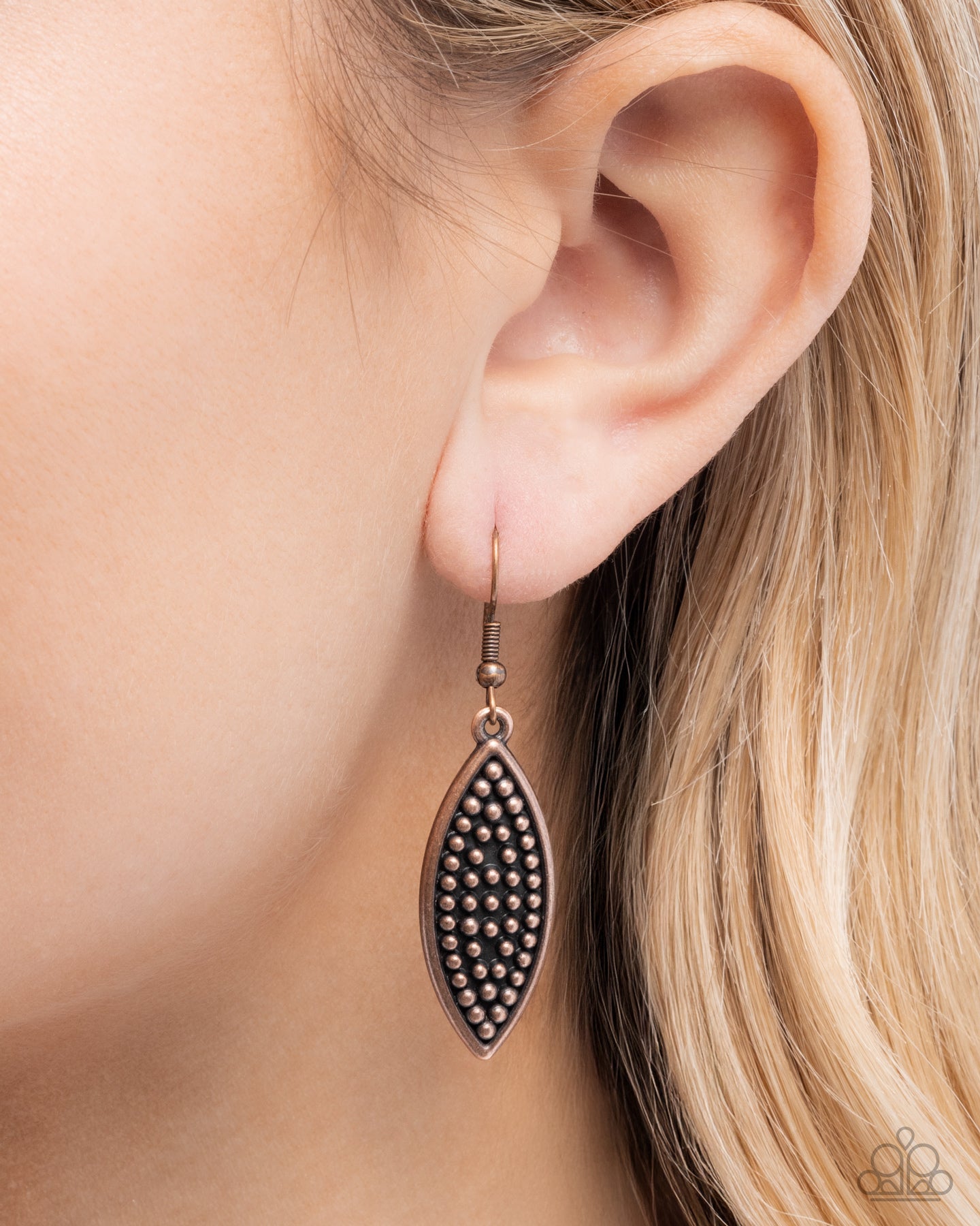 Paparazzi Textured Tutelage - Copper - Antiqued Coper & Turquoise Colored Accent Necklace N3834