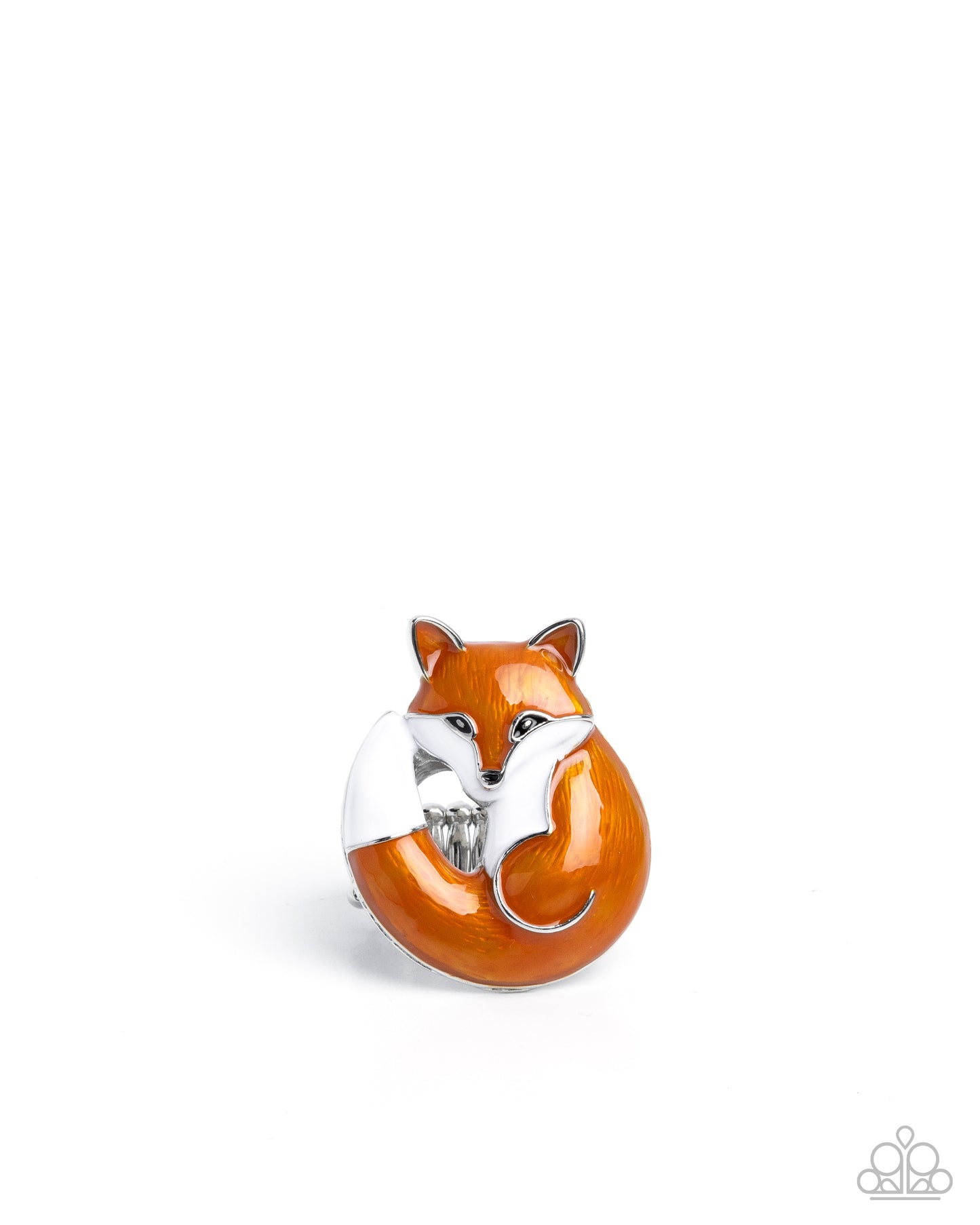 Fateful Fox - Brown Fox Scandi Charm Ring Paparazzi