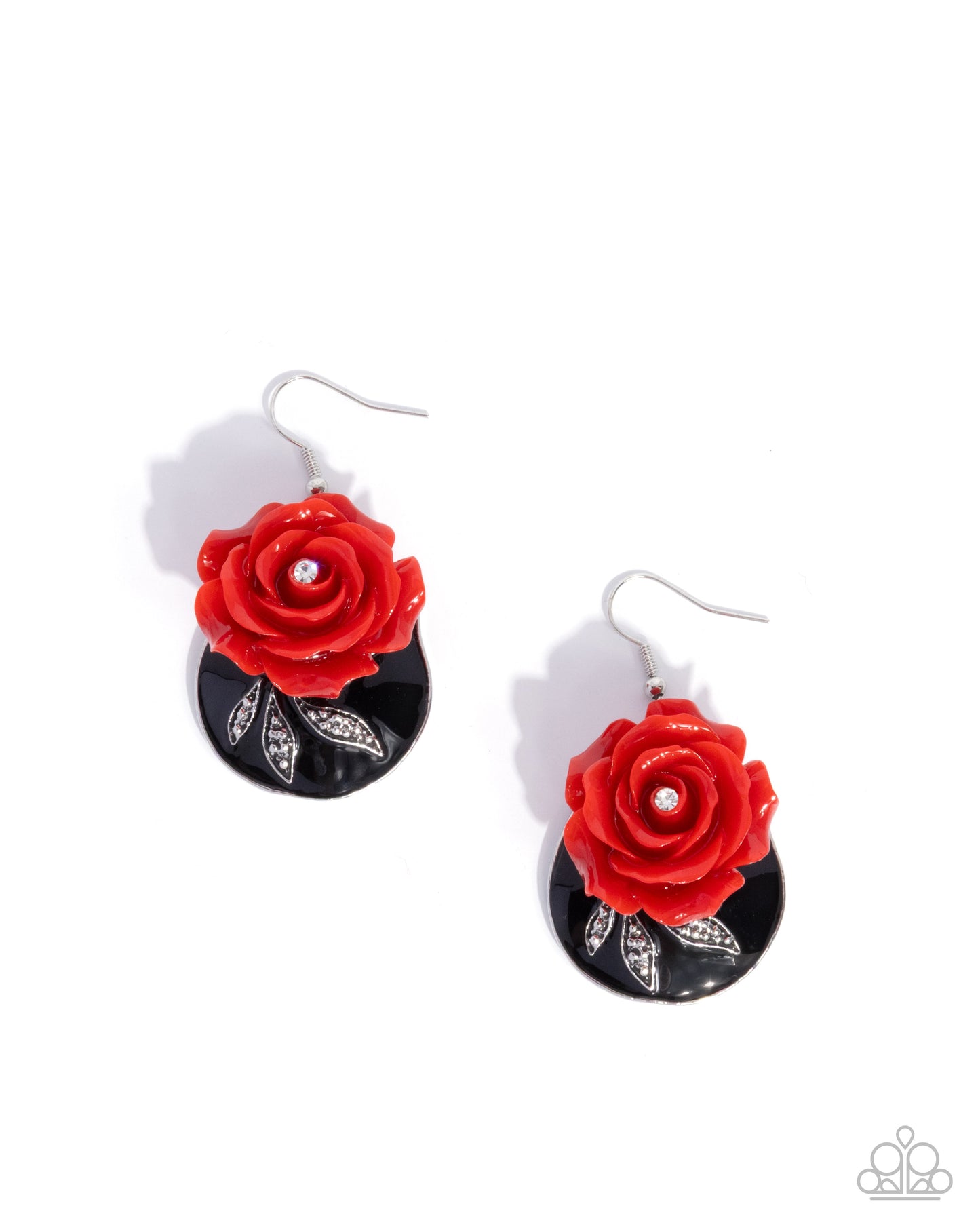 Rosy Reception - Complete Look Rosy Rendezvous Red Necklace & Rosy Rally Red Earring Paparazzi