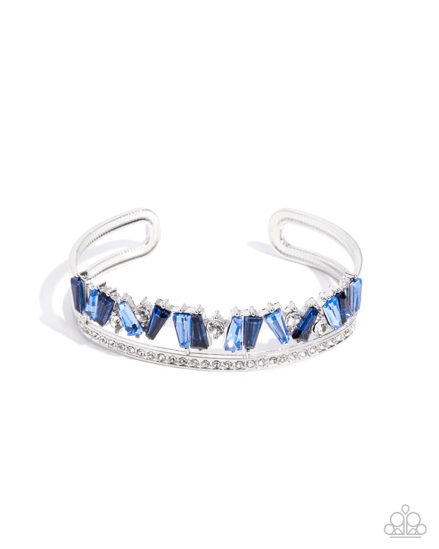 Paparazzi Sculpted Splendor - Blue Cuff Bracelet