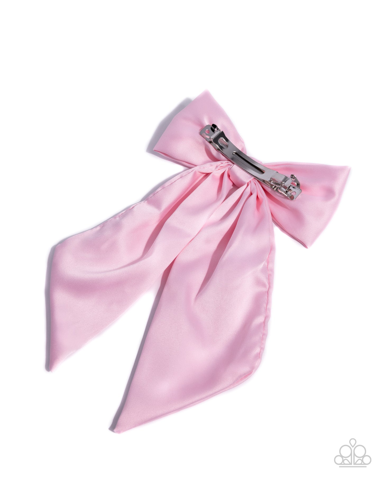 Ready, Set, BOW! - Pink - Soft Baby Pink Hair Bow Stitched With The Word Love Paparazzi H0213