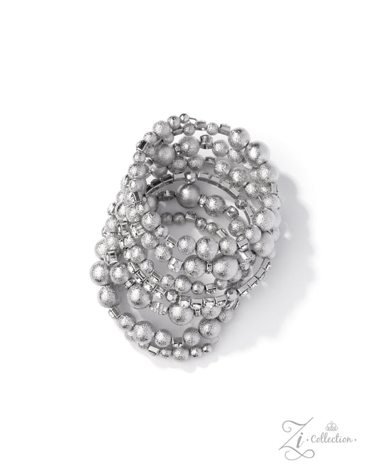 Contemplative Class - White Bracelet Zi Collection 2025 Paparazzi