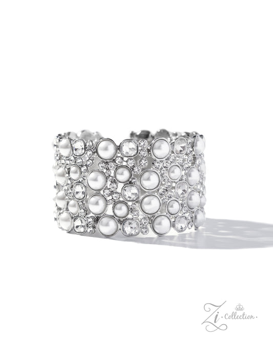 Comfortable Chic - White Bracelet Zi Collection 2025 Paparazzi