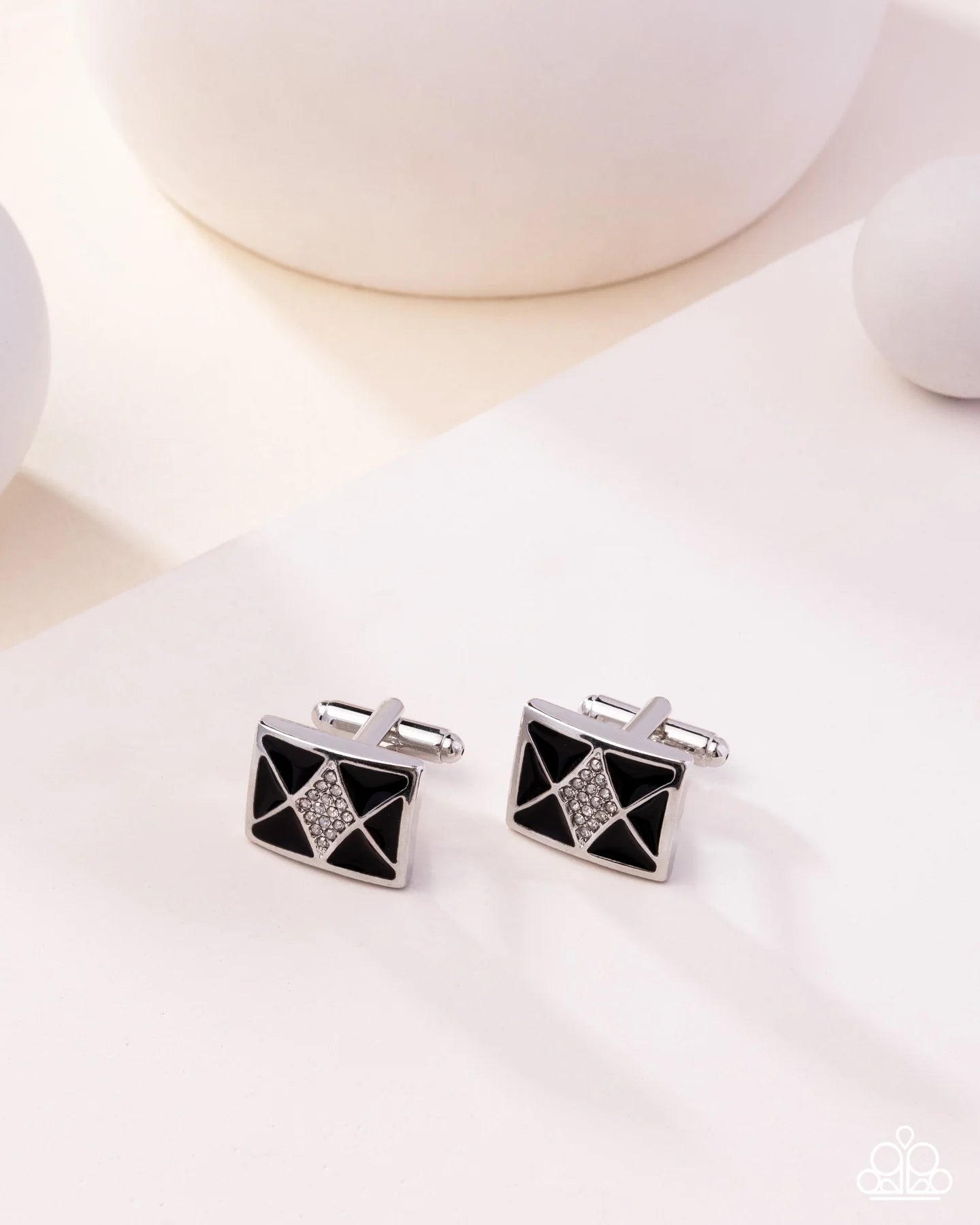 Iconic Invitation - Black Silver Cuff French Links Paparazzi 2025 Convention Exclusive CL013