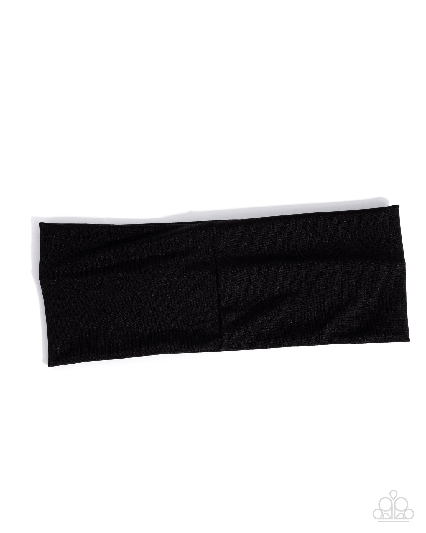 Effortless Energy - Black Soft, White Pearl & Rhinestone Stretch Headband Paparazzi H0217