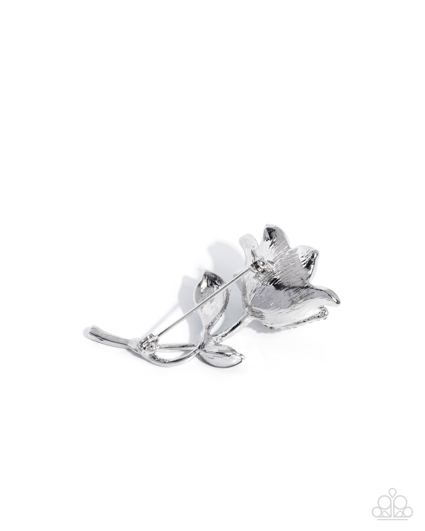 Paparazzi Blooming Busybody - Pink - Baby Pink Flower Silver Lapel Pin Brooch BR041