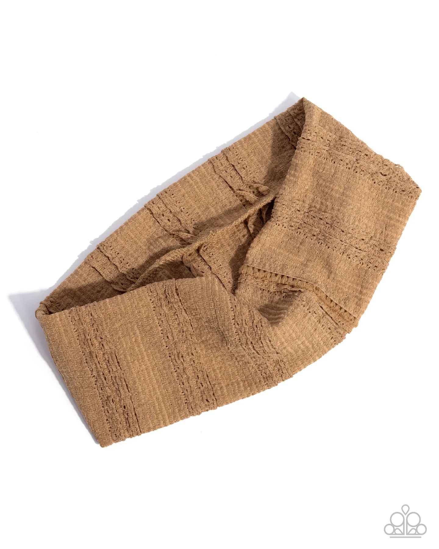 Paparazzi Soft Statement - Brown Fabric Stretch Headband Hair Accessory H0270