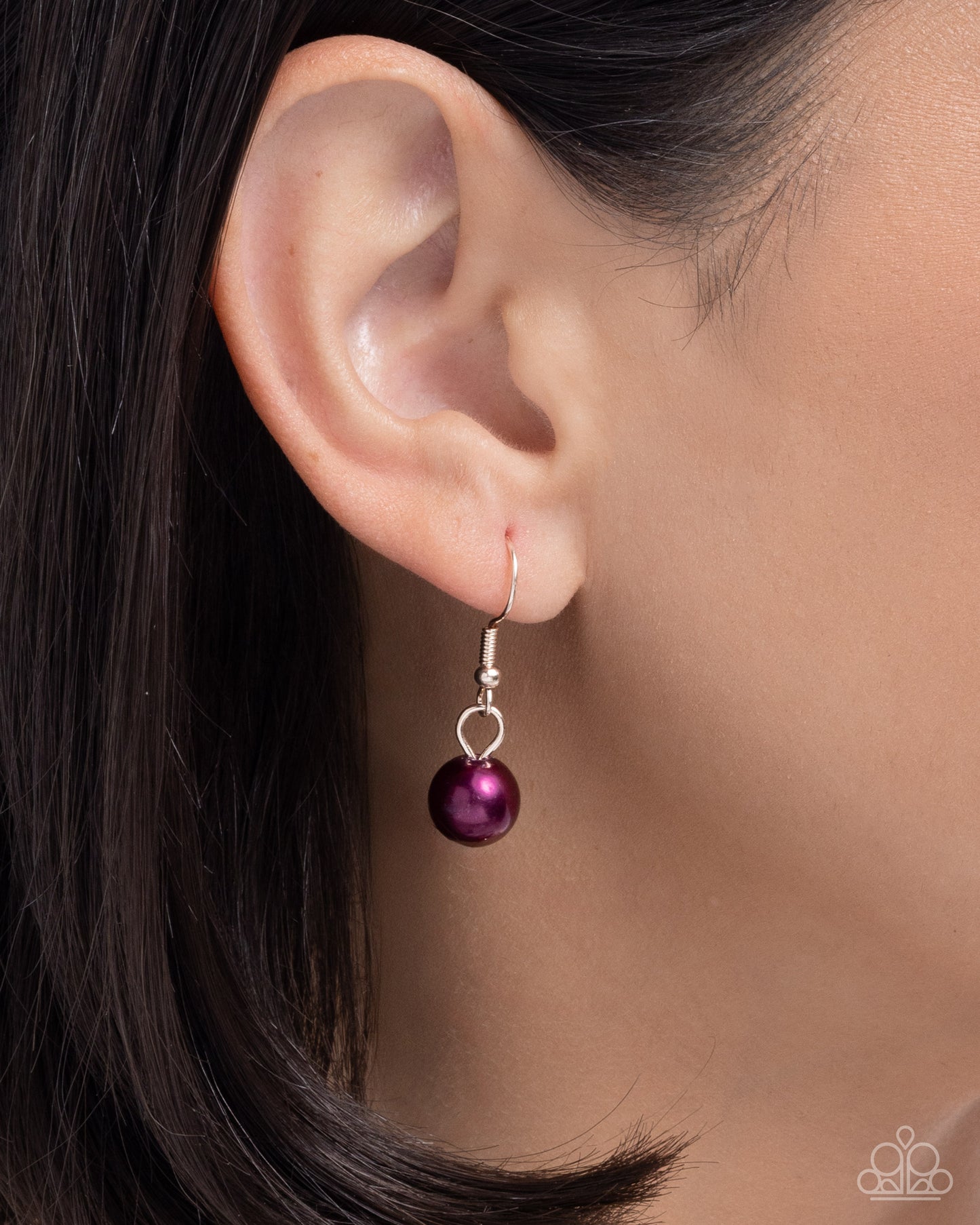 Paparazzi Ornamental Obsession - Purple Damson Pearl & Rose Gold Chain Necklace N3688